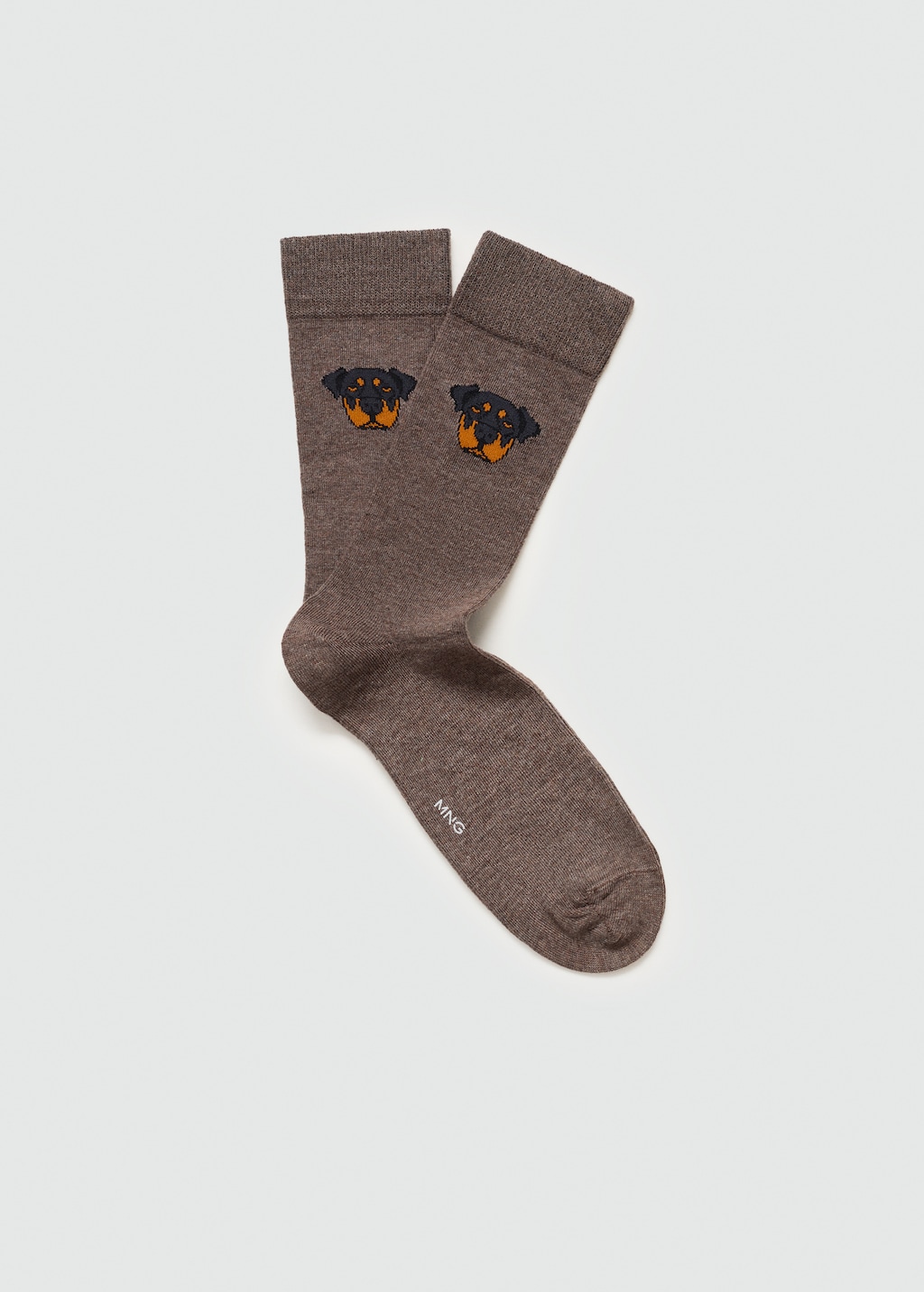 Dog print cotton socks