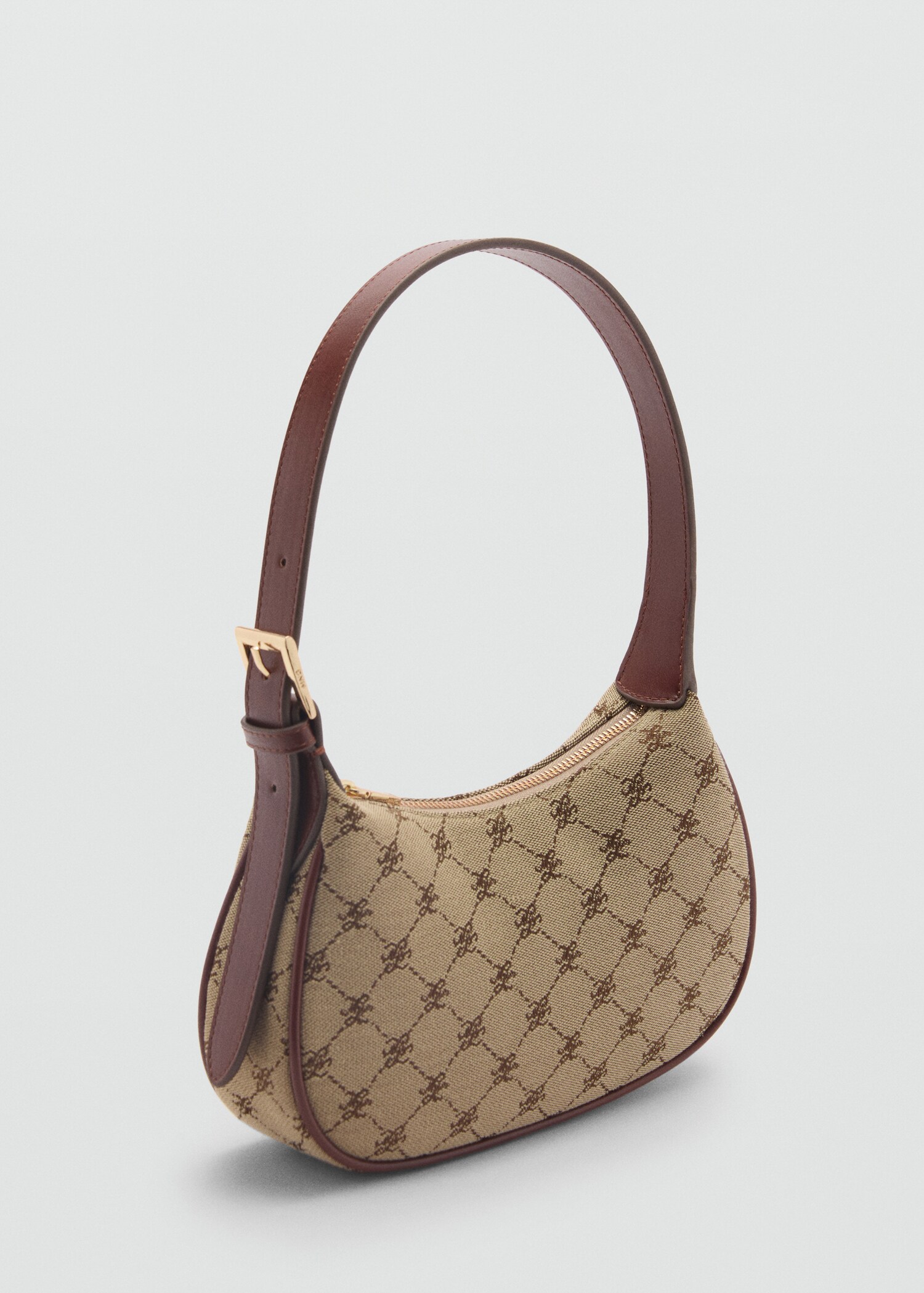 Bolso hombro estampado logo - Plano medio