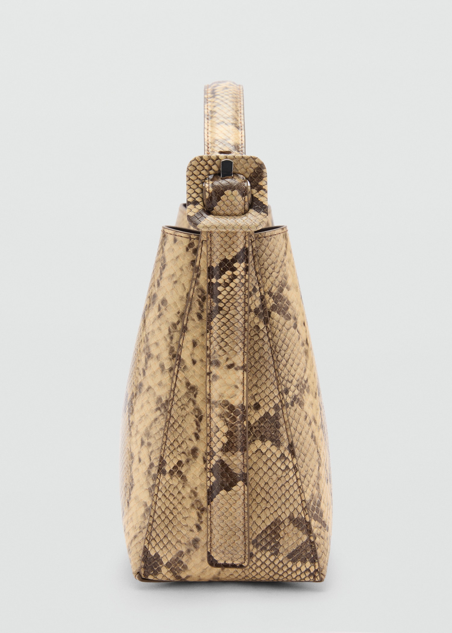Snakeskin effect bag