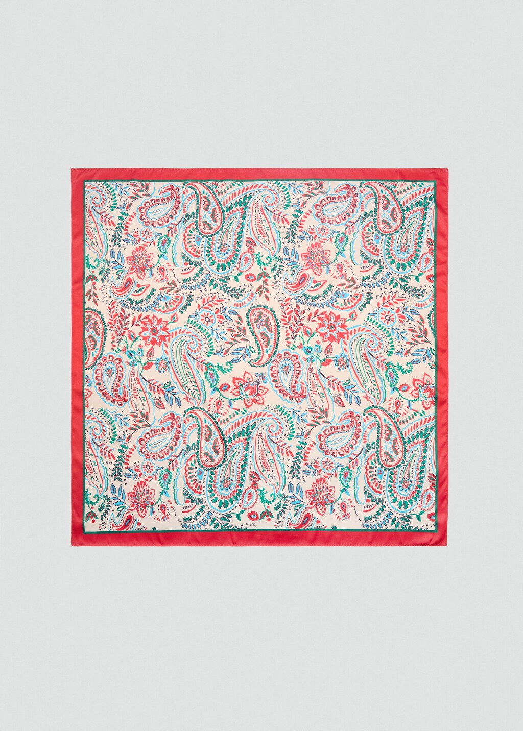 Printed satin scarf - Women | MANGO Japan