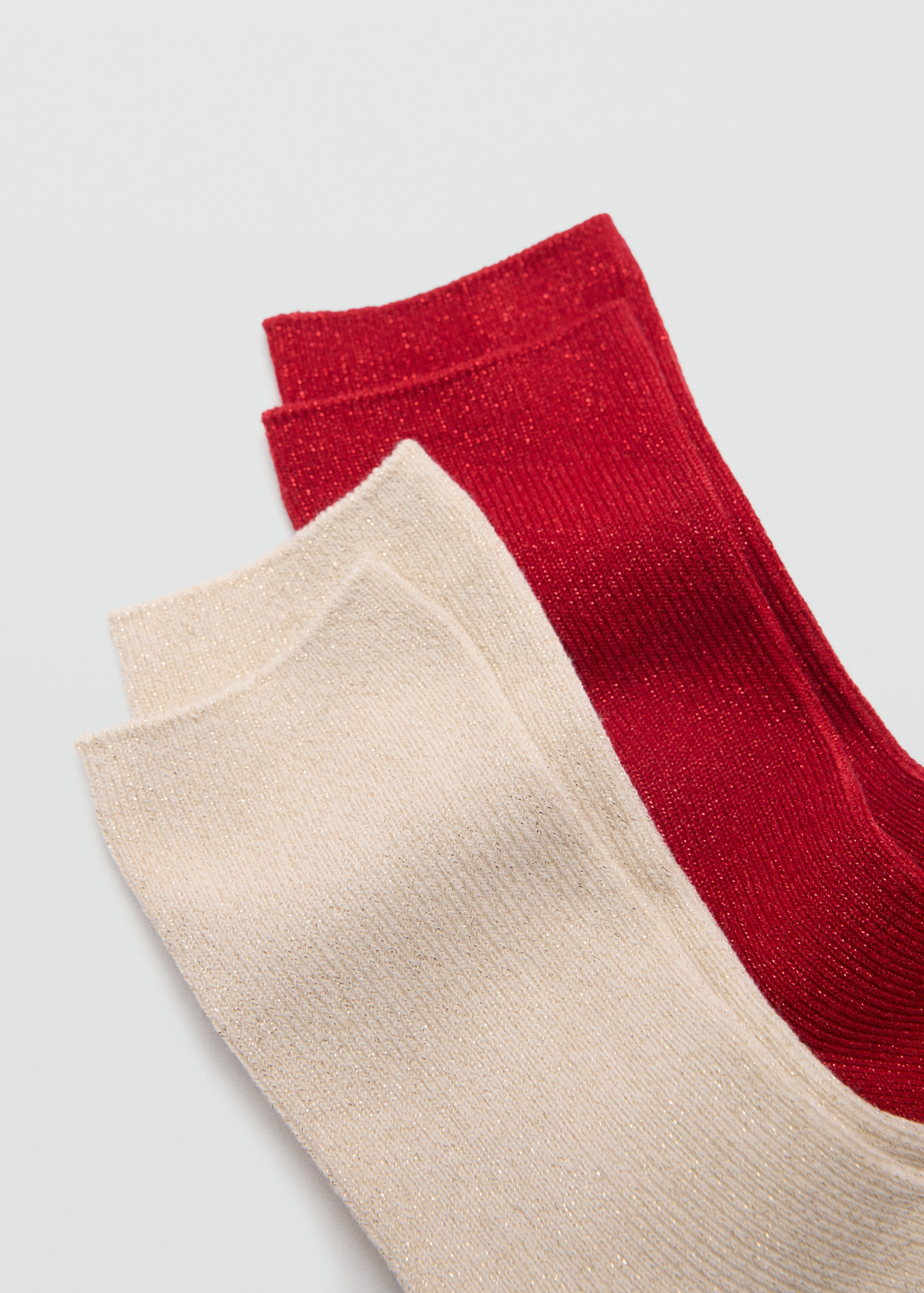 Pack 2 paires chaussettes lurex - Plan moyen
