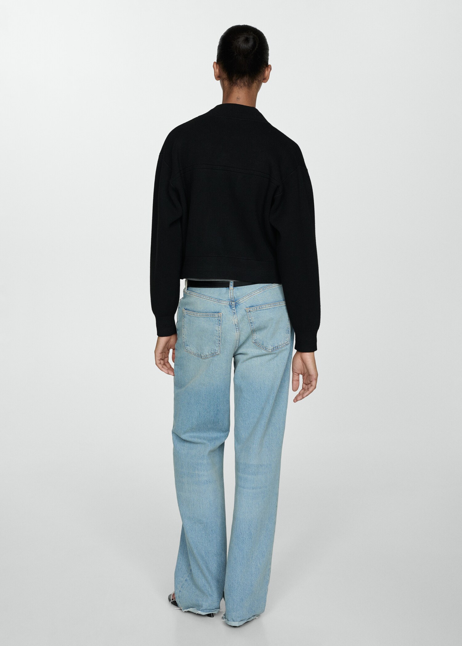 Pocket knit jacket - Reverse of the article