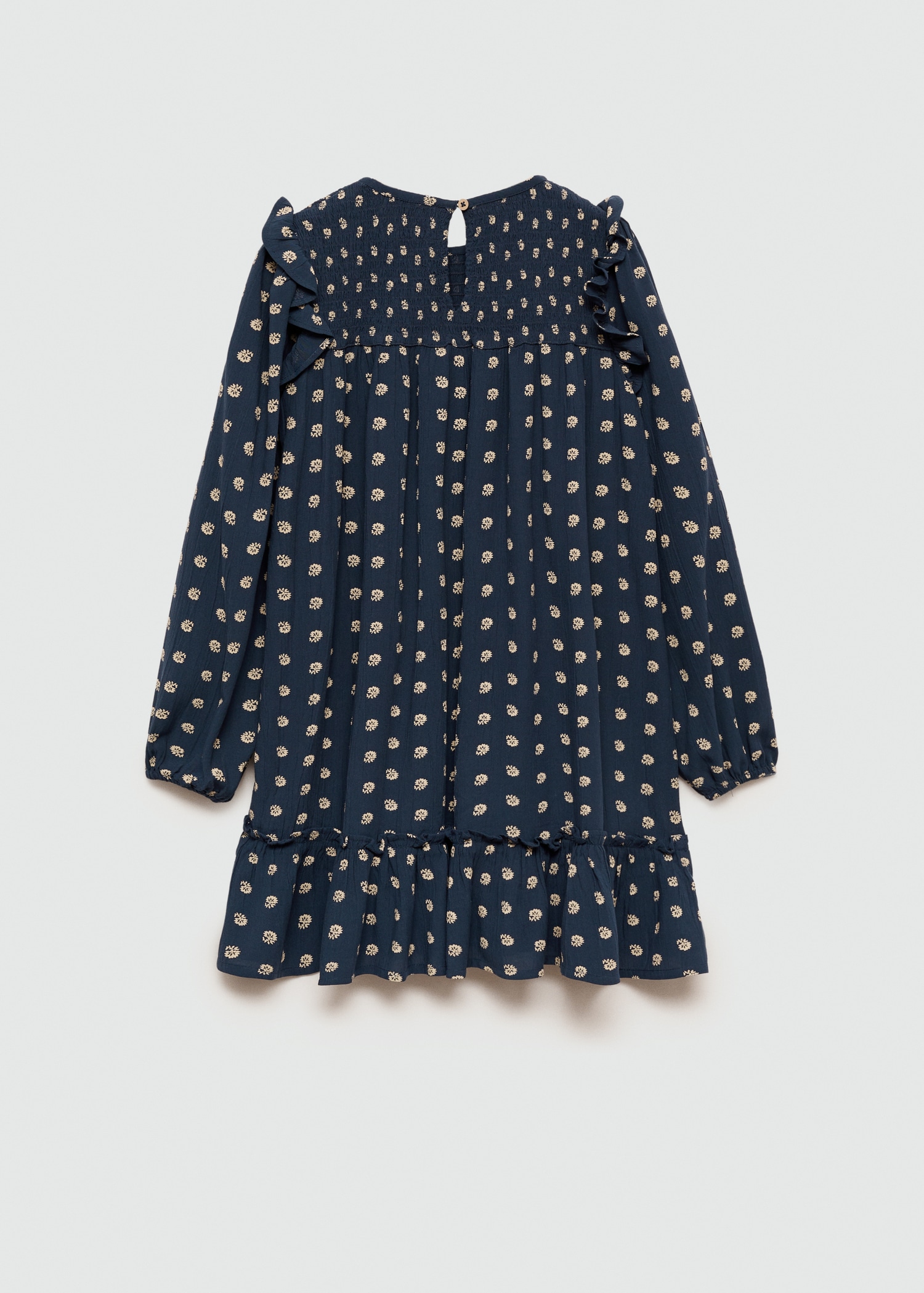 Floral ruffled dress - Reverse of the article