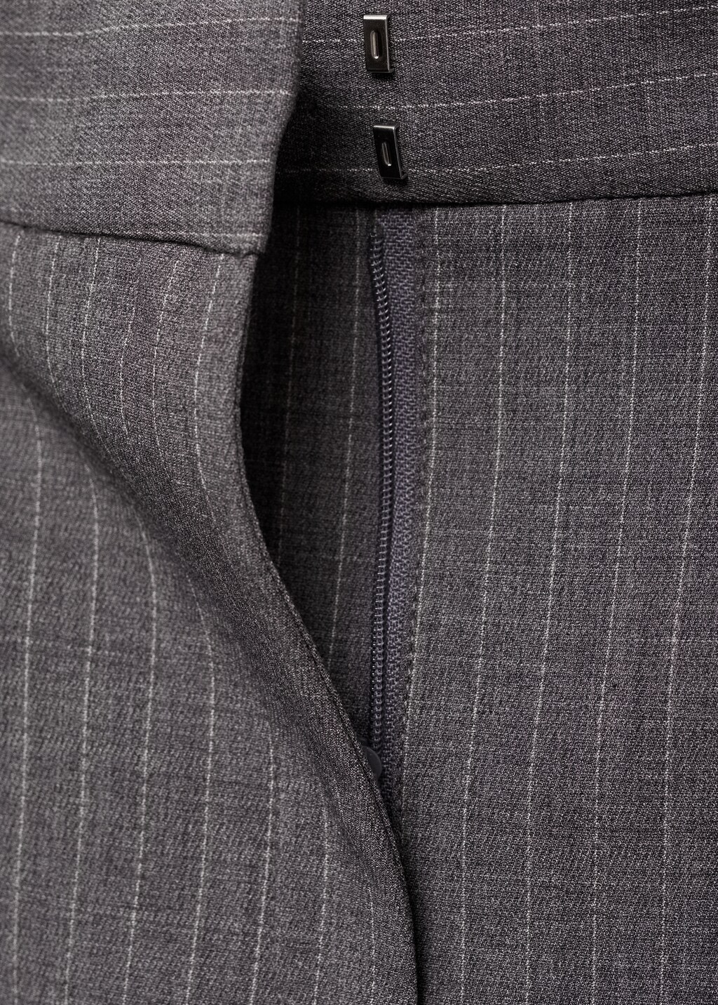 Mango Pinstripe suit skirt thumbnail