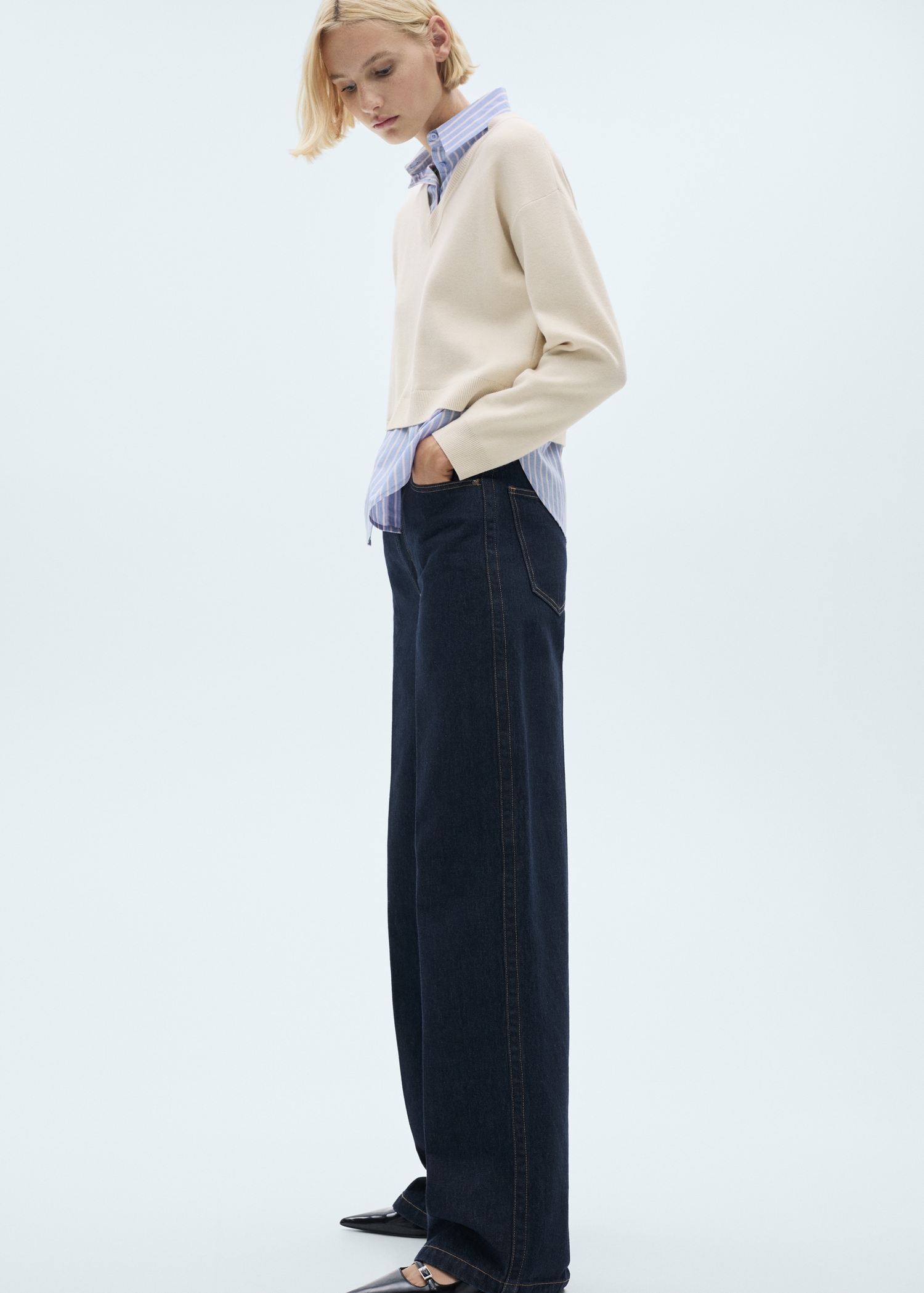 Combined shirt sweater - Details of the article 6