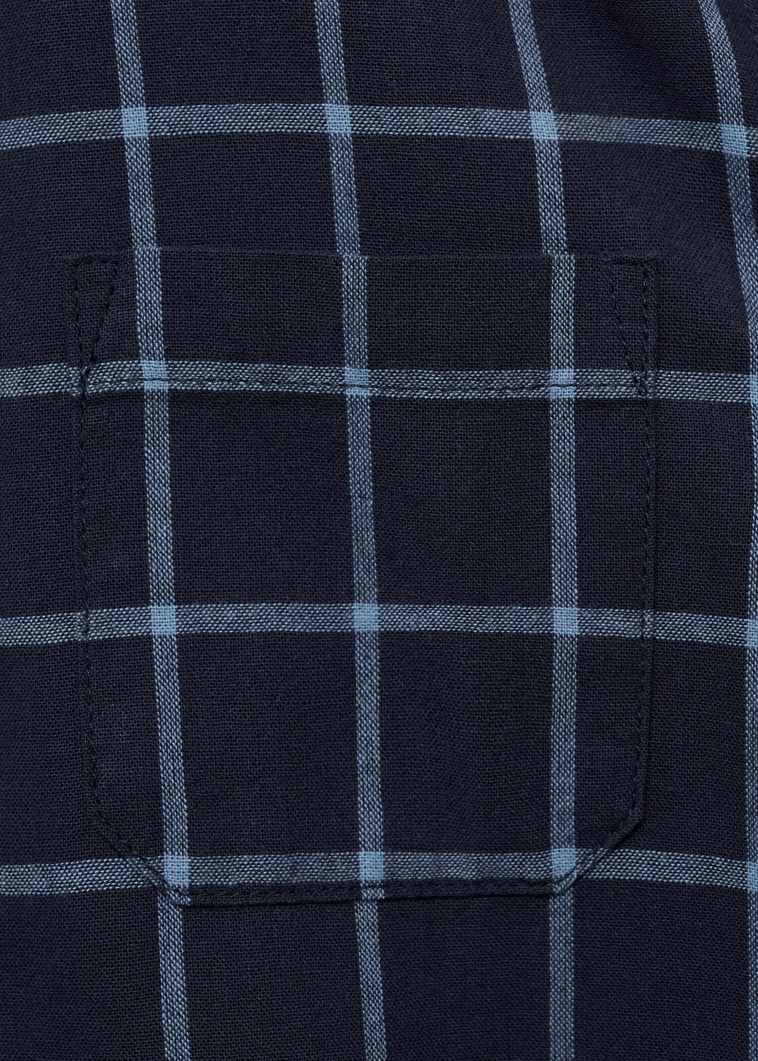 Regular fit check cotton shirt - Details of the article 0
