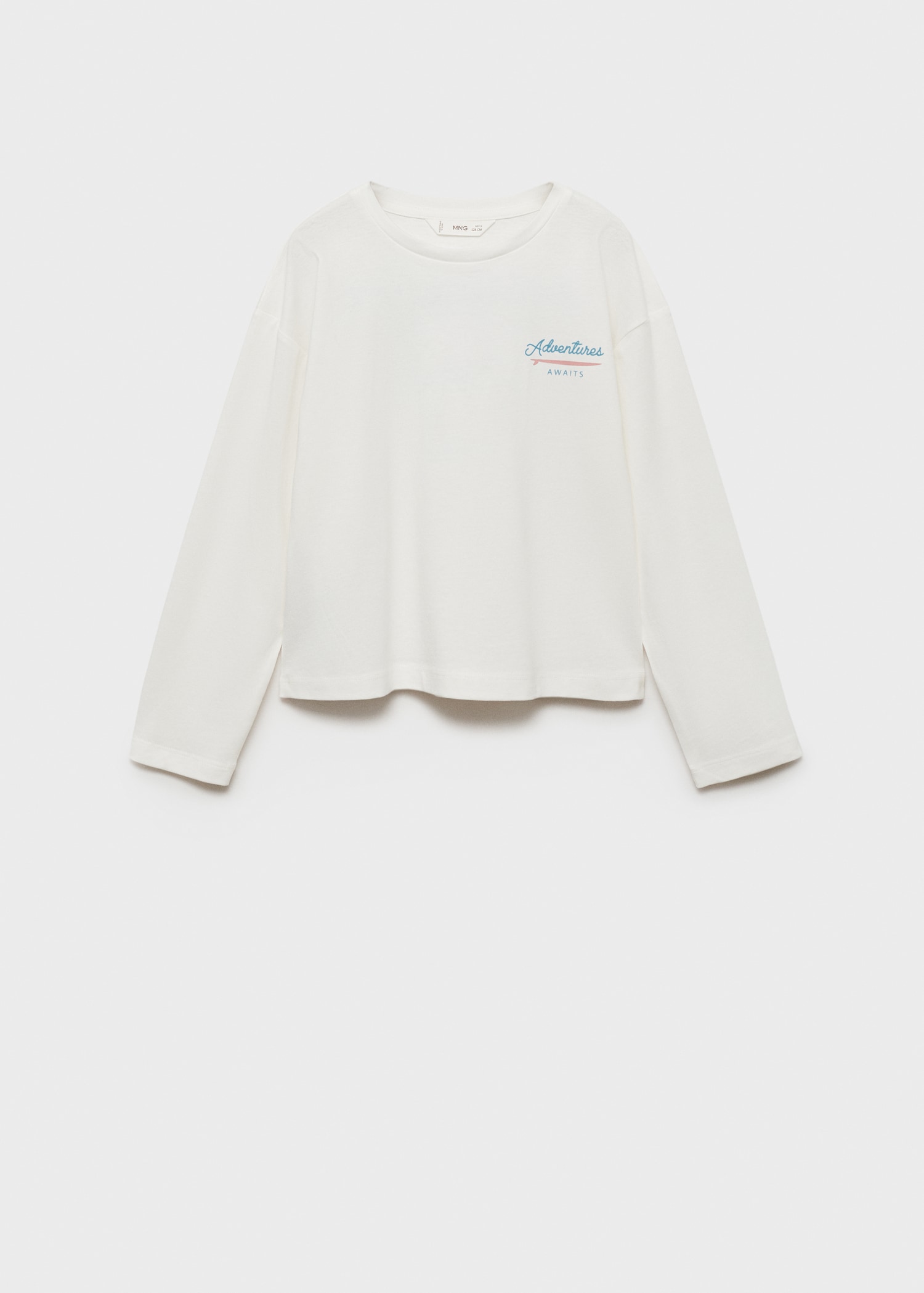 Embroidered detail cotton T-shirt - Article without model