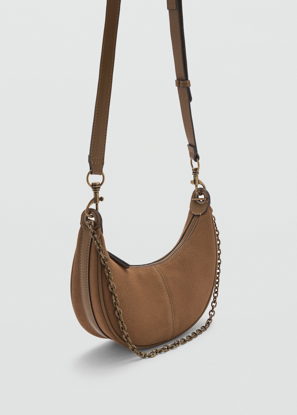 Bolso ovalado piel