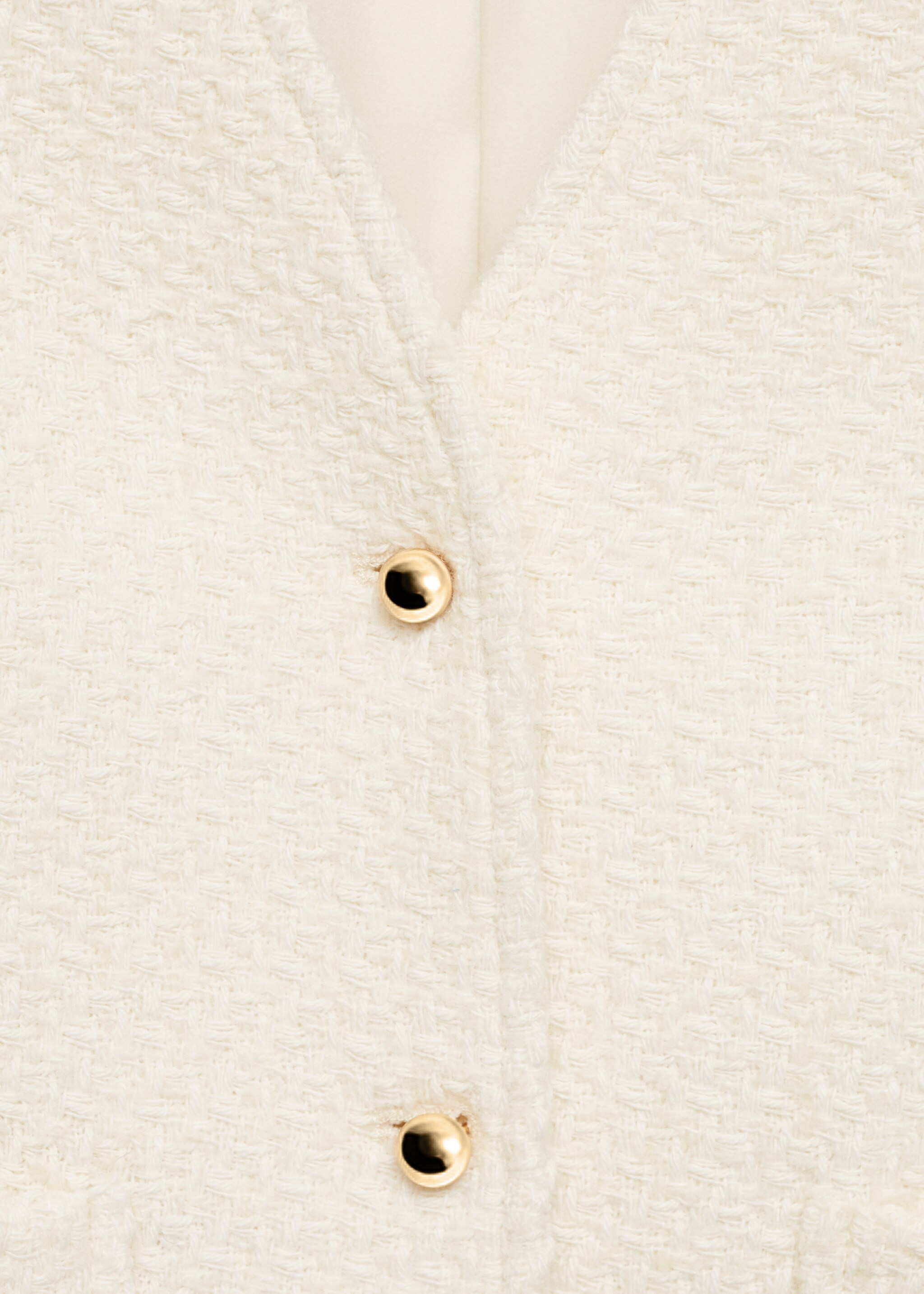 Chaqueta tweed cuello pico - Detalle del artículo 8