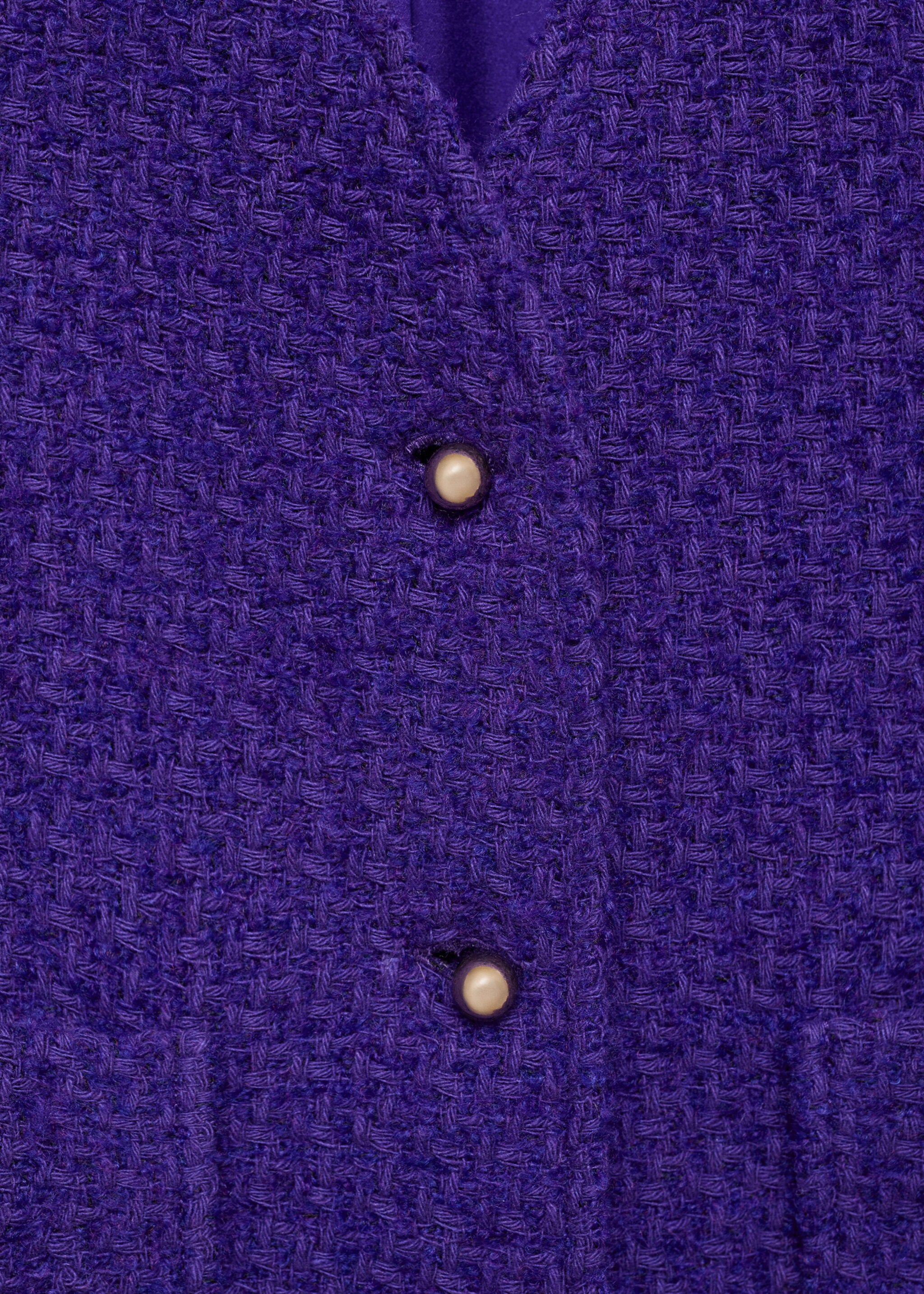 V-neck tweed jacket - Details of the article 8