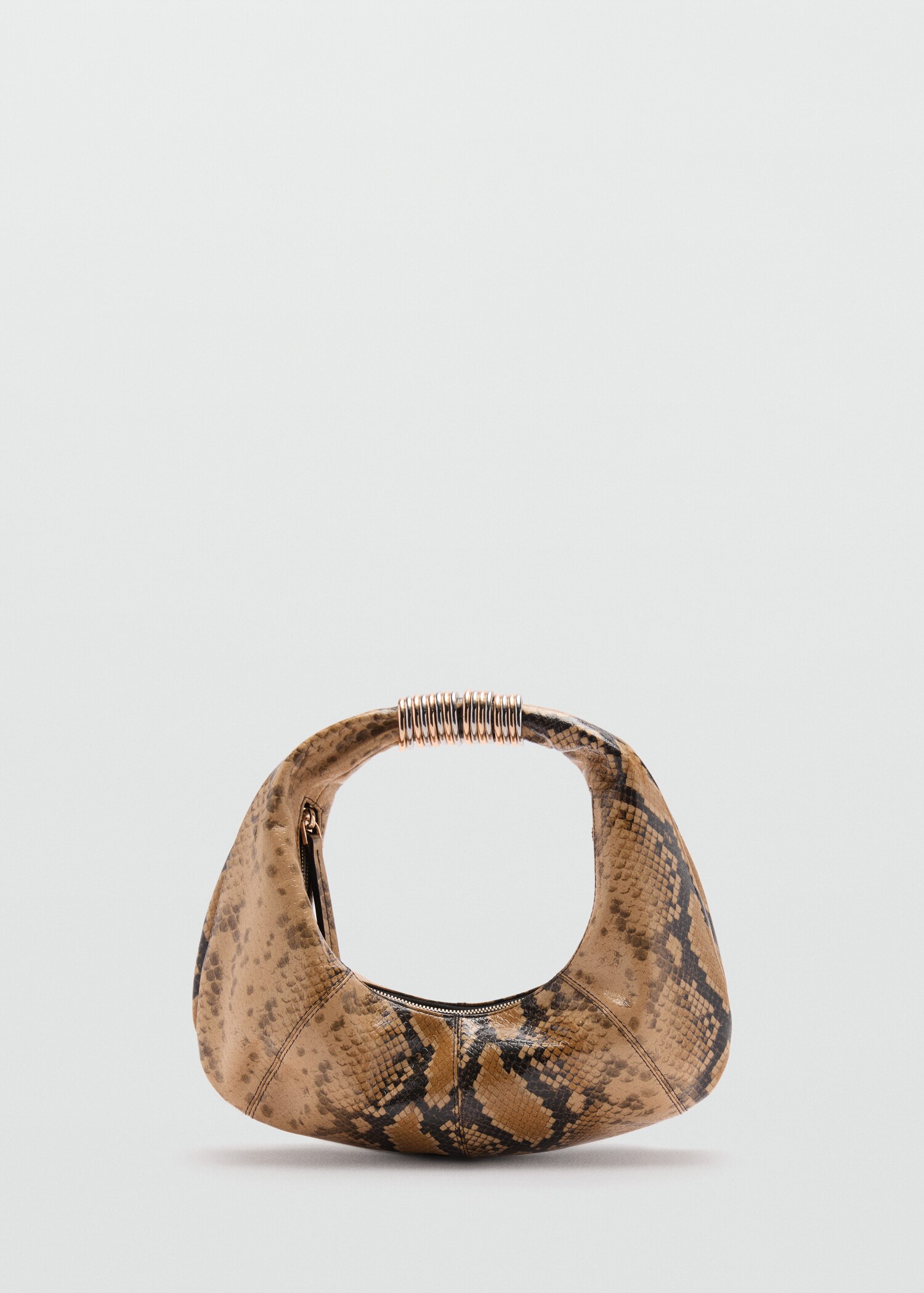 Snake-effect leather bag - Article without model