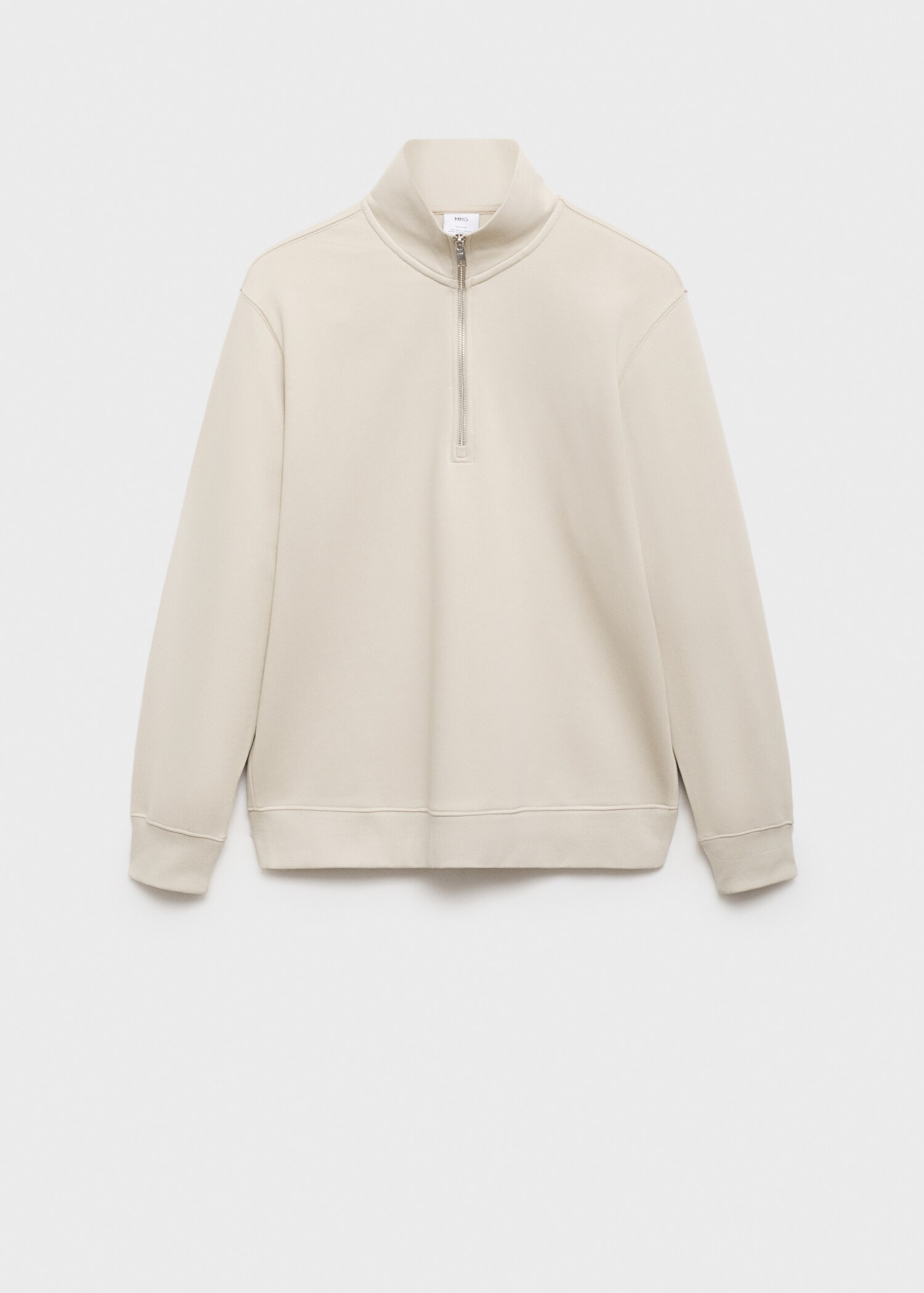 Zipper cotton sweater - Article without model