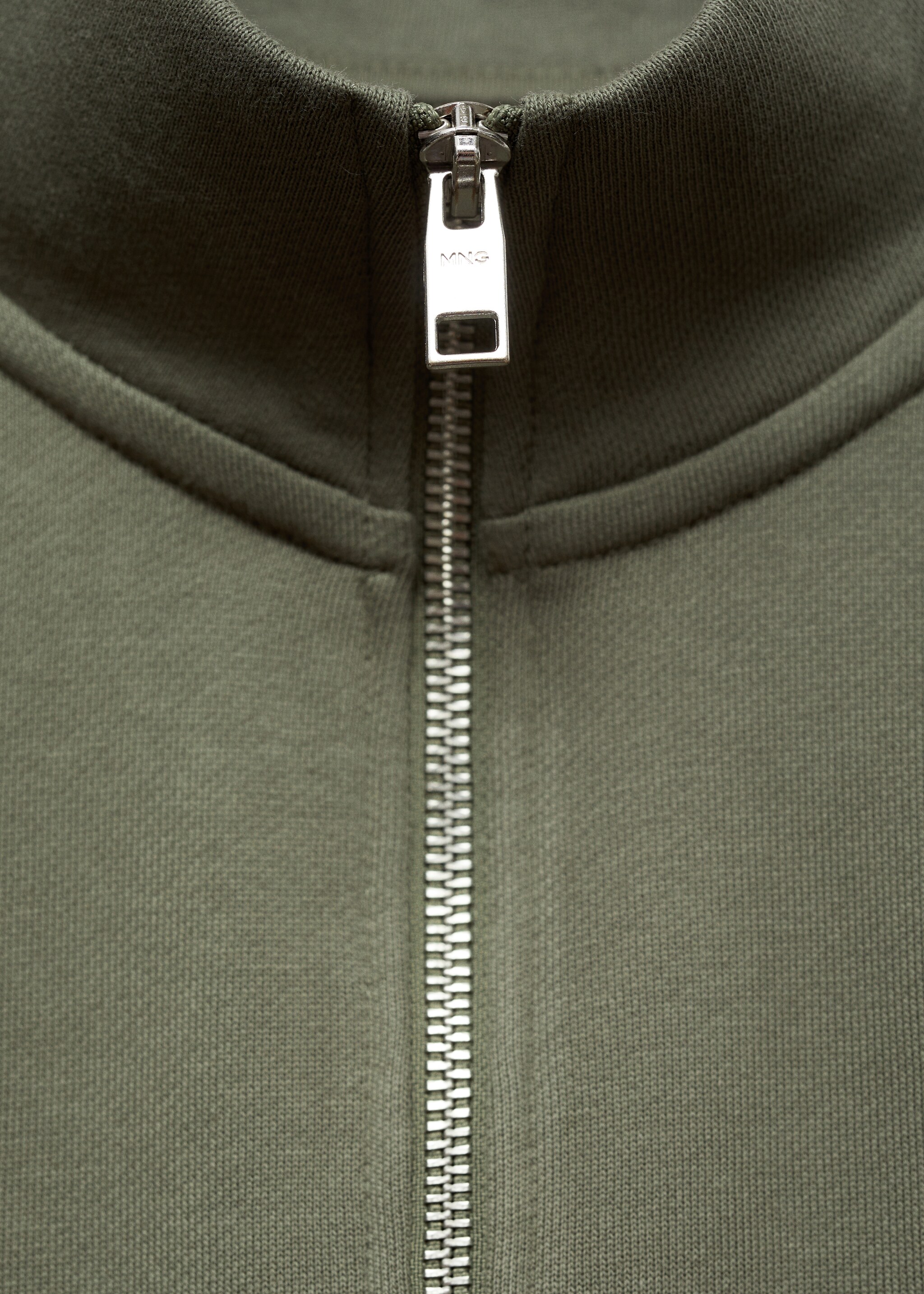 Zipper cotton sweater - Details of the article 8