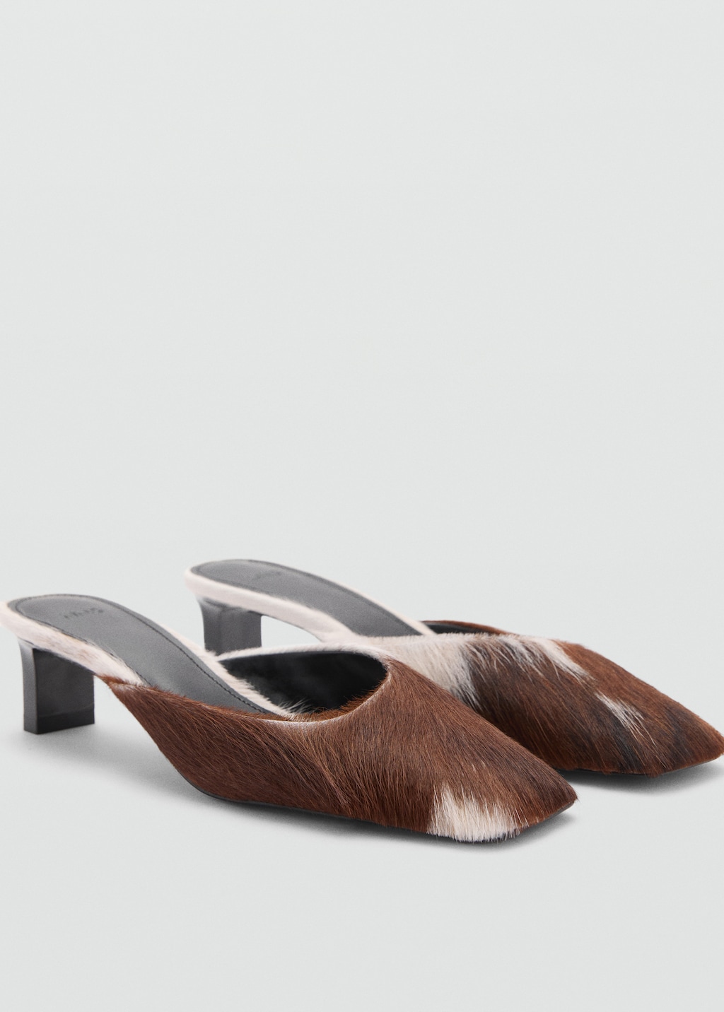 Mango heel leather shoes hotsell