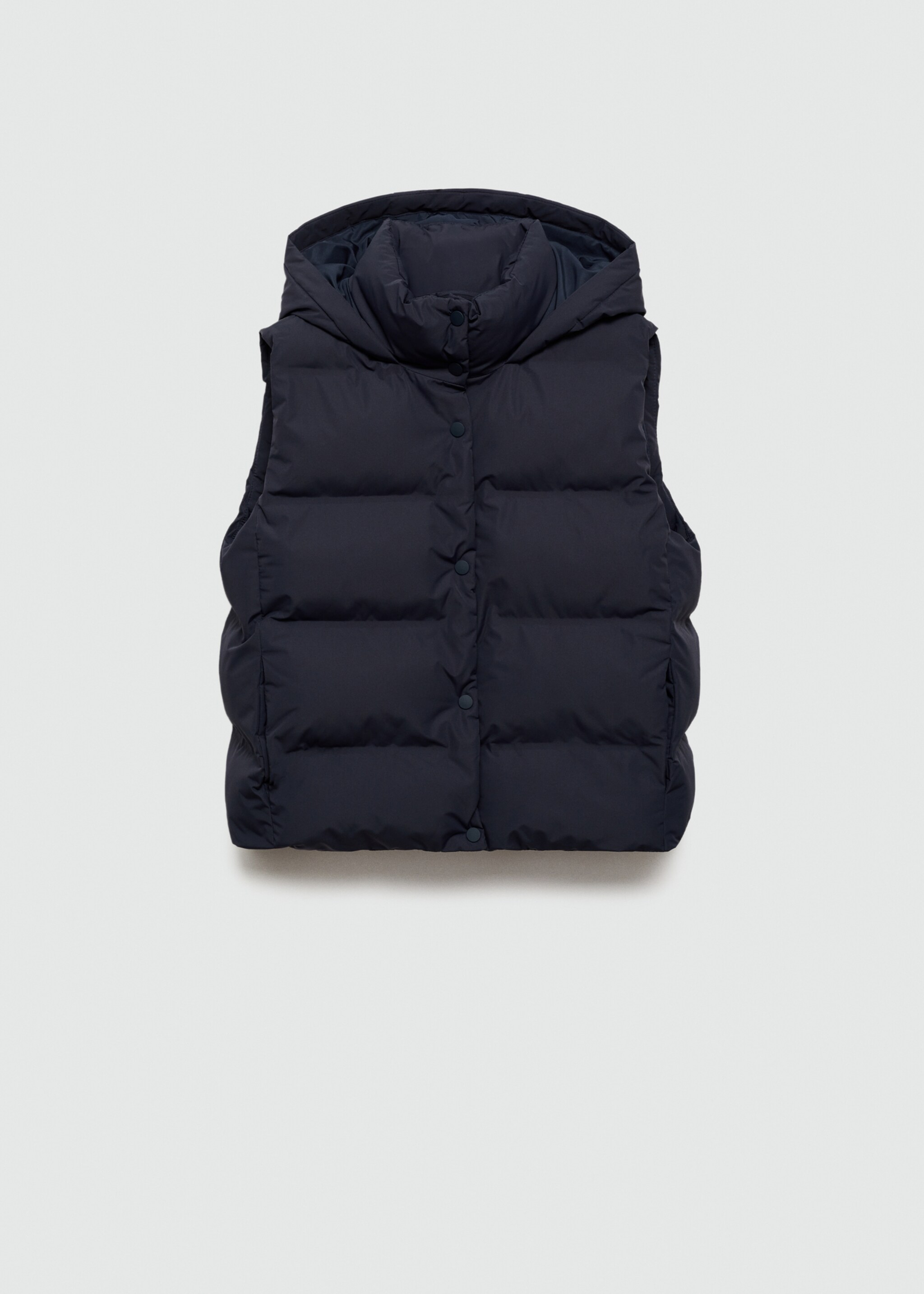 Quilted gilet with hood - Article without model