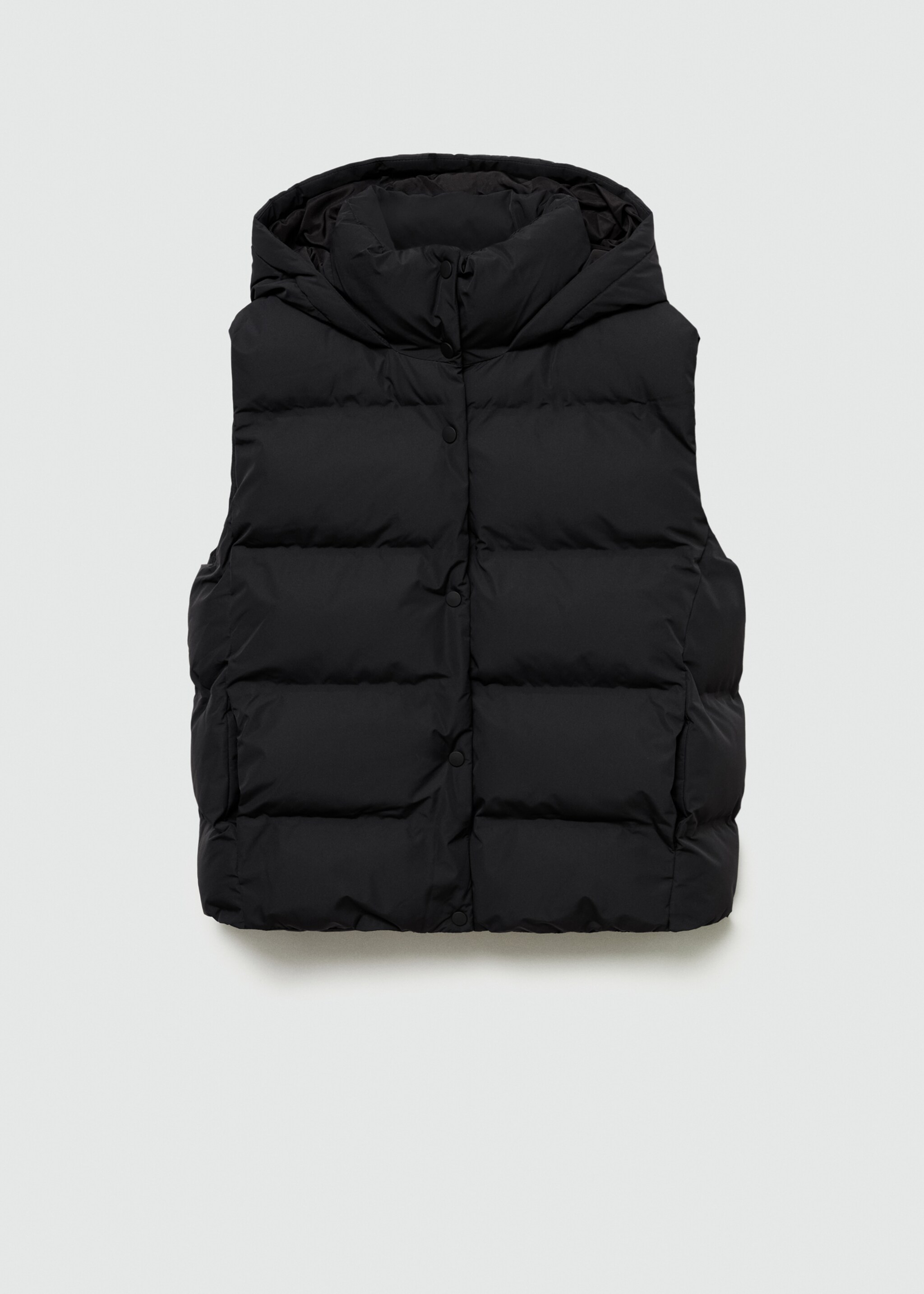 Quilted gilet with hood - Article without model