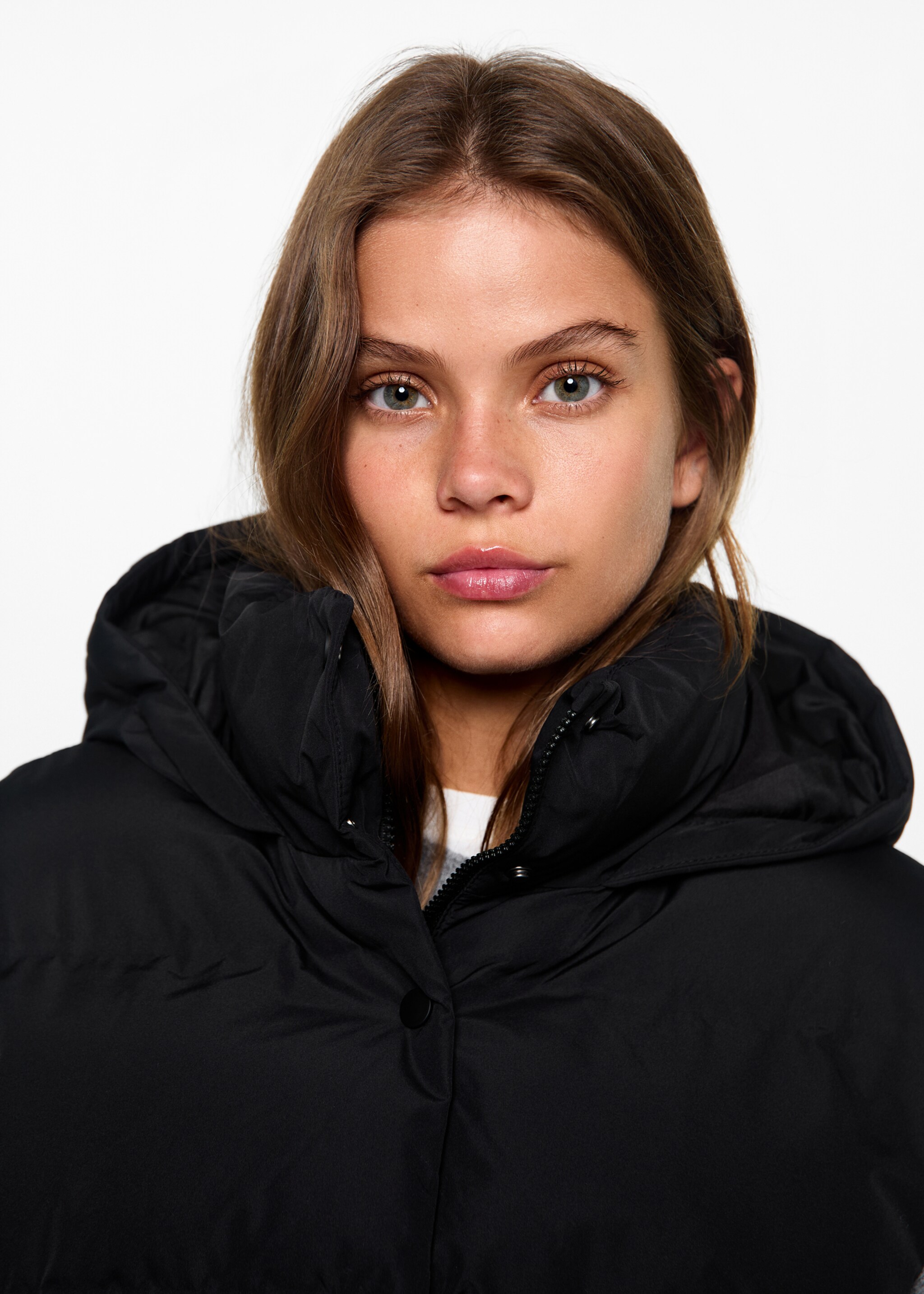 Quilted gilet with hood - Details of the article 1
