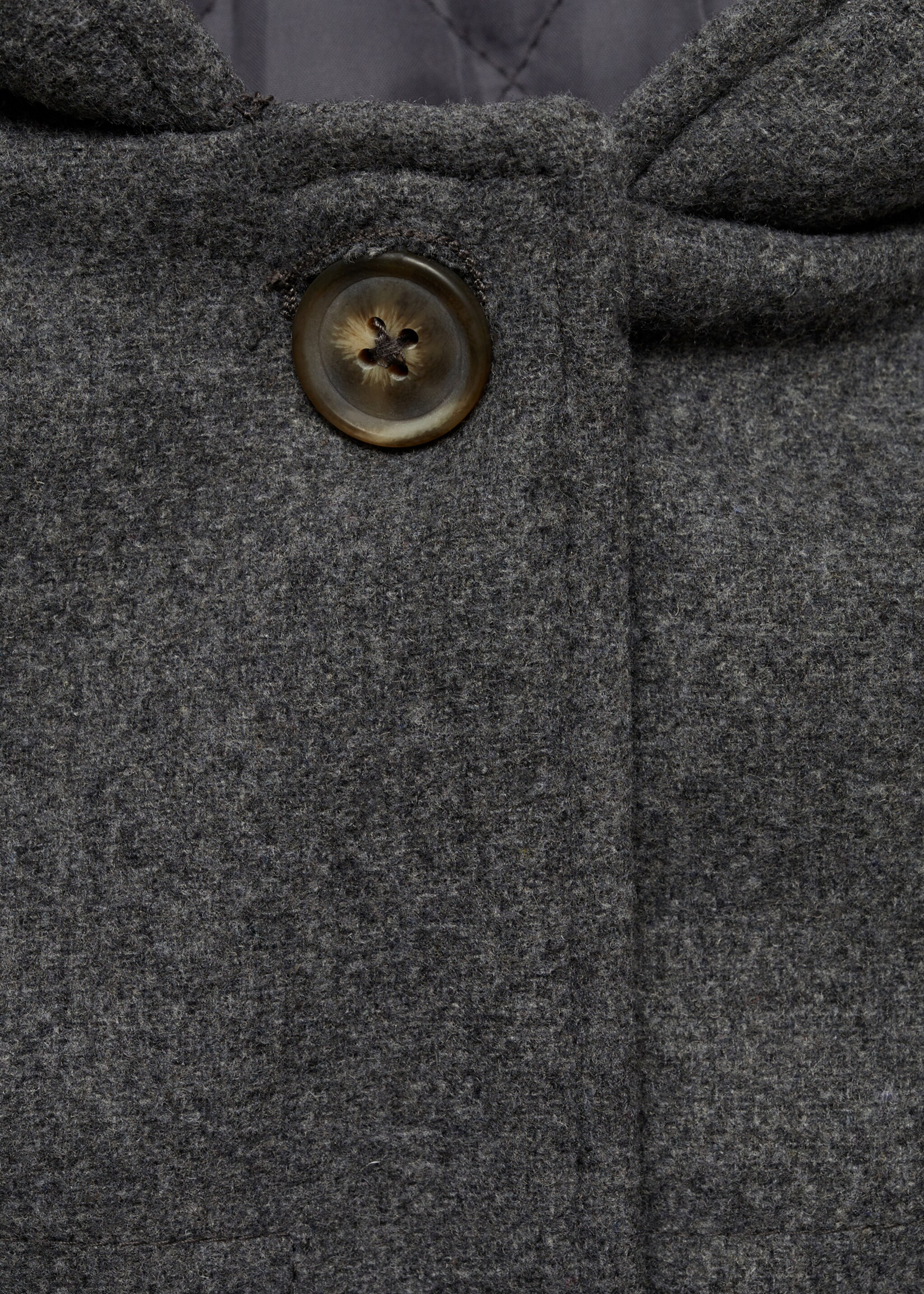Wool hooded coat - Details of the article 0