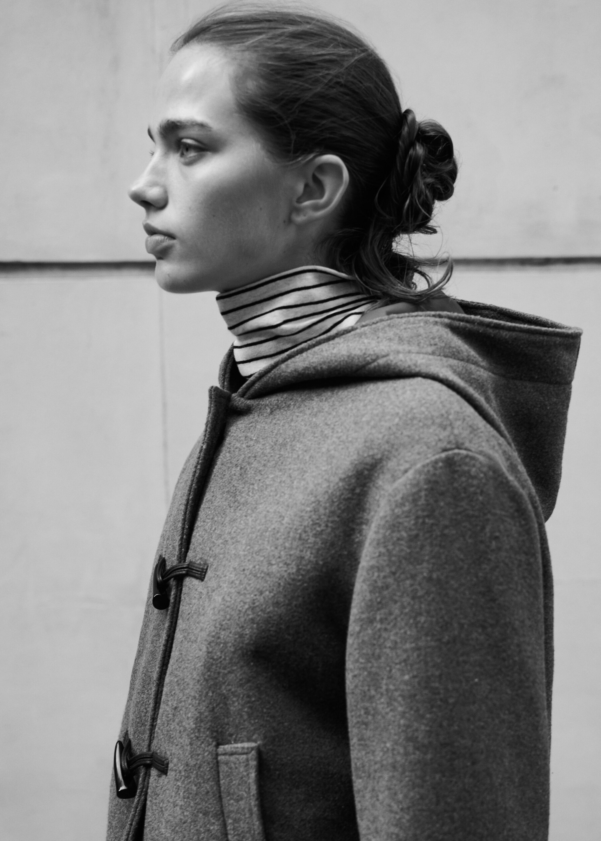 Wool hooded coat - Details of the article 5
