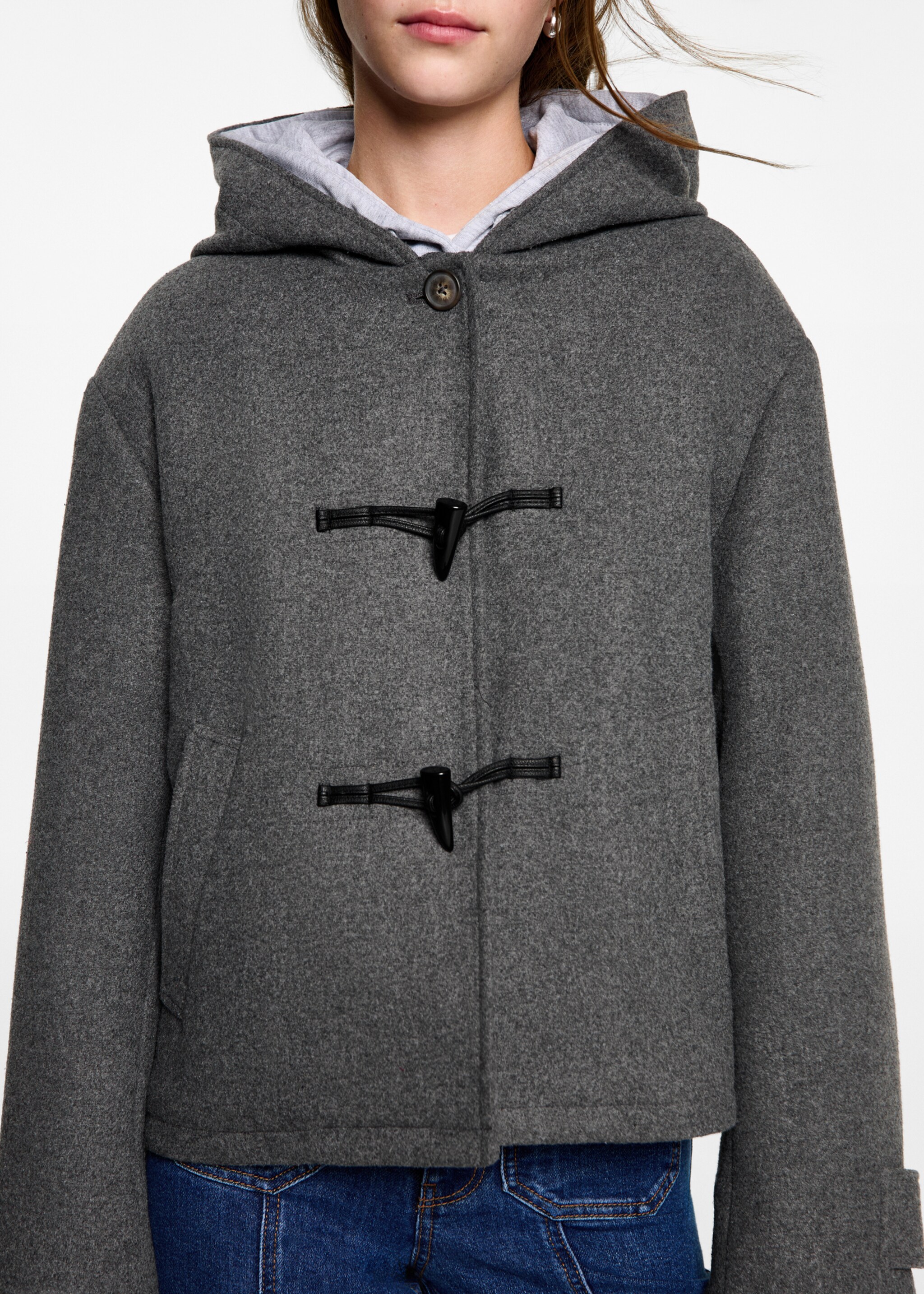 Wool hooded coat - Details of the article 6