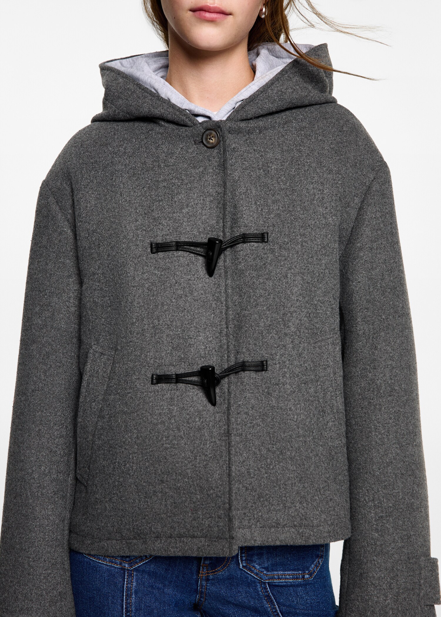 Wool hooded coat - Details of the article 6