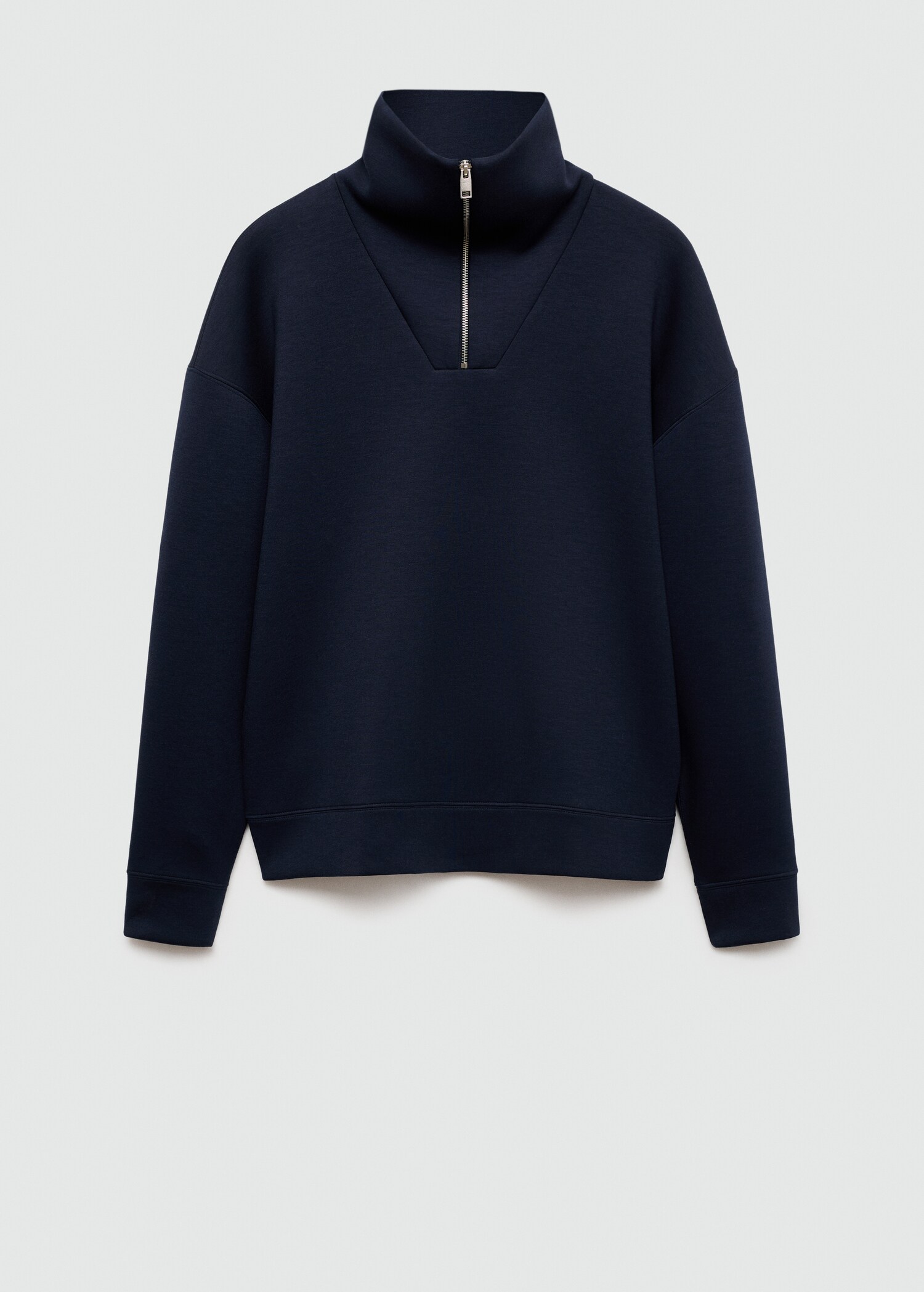 Sudadera cuello cremallera relaxed fit - Artículo sin modelo