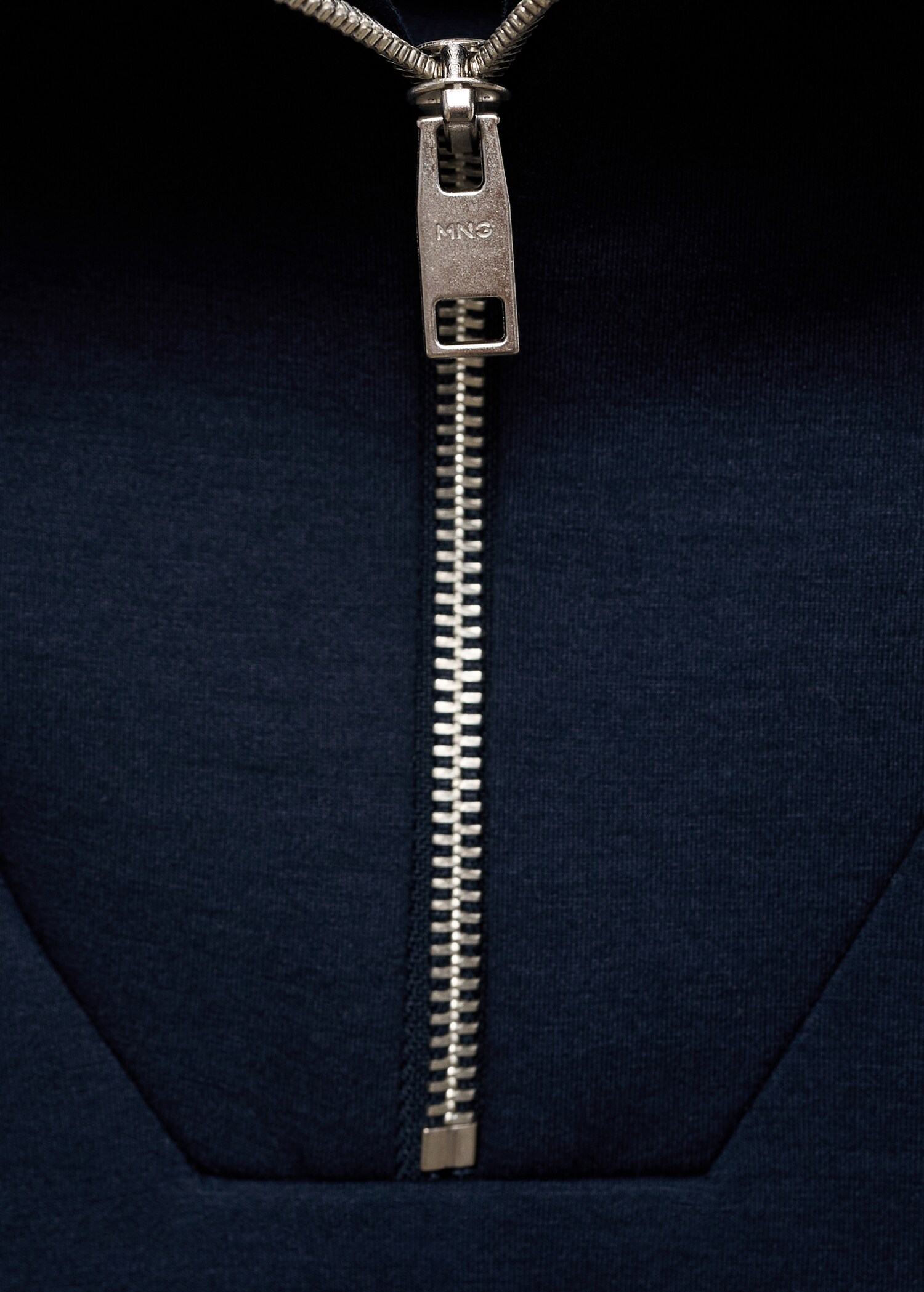Sudadera cuello cremallera relaxed fit - Detalle del artículo 8