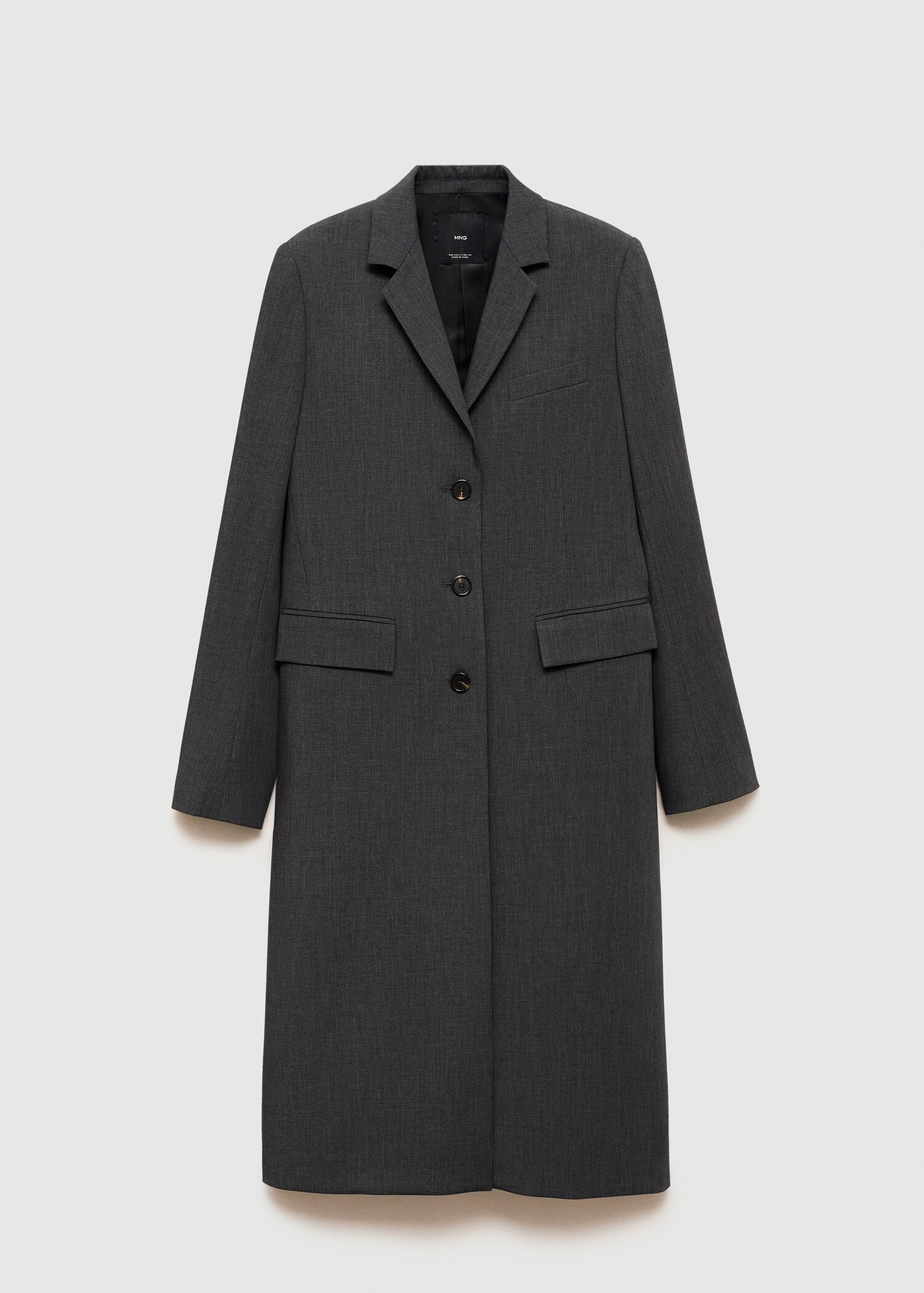 Long tailored coat - Article without model