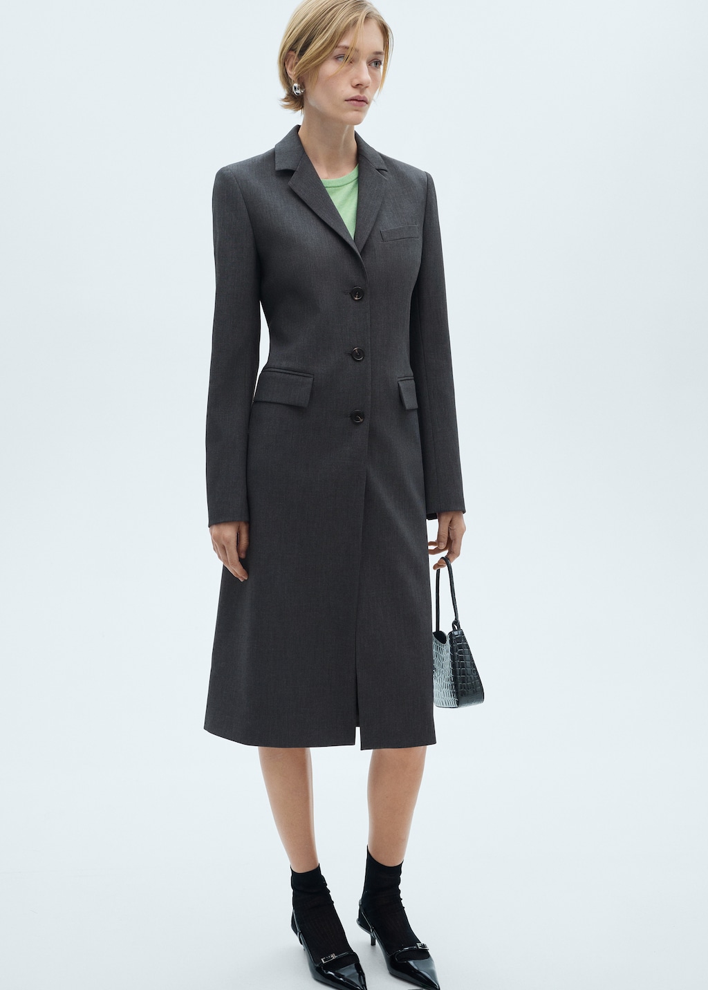 Long tailored coat best sale