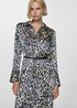 Printed satin dress - Women | MANGO USA