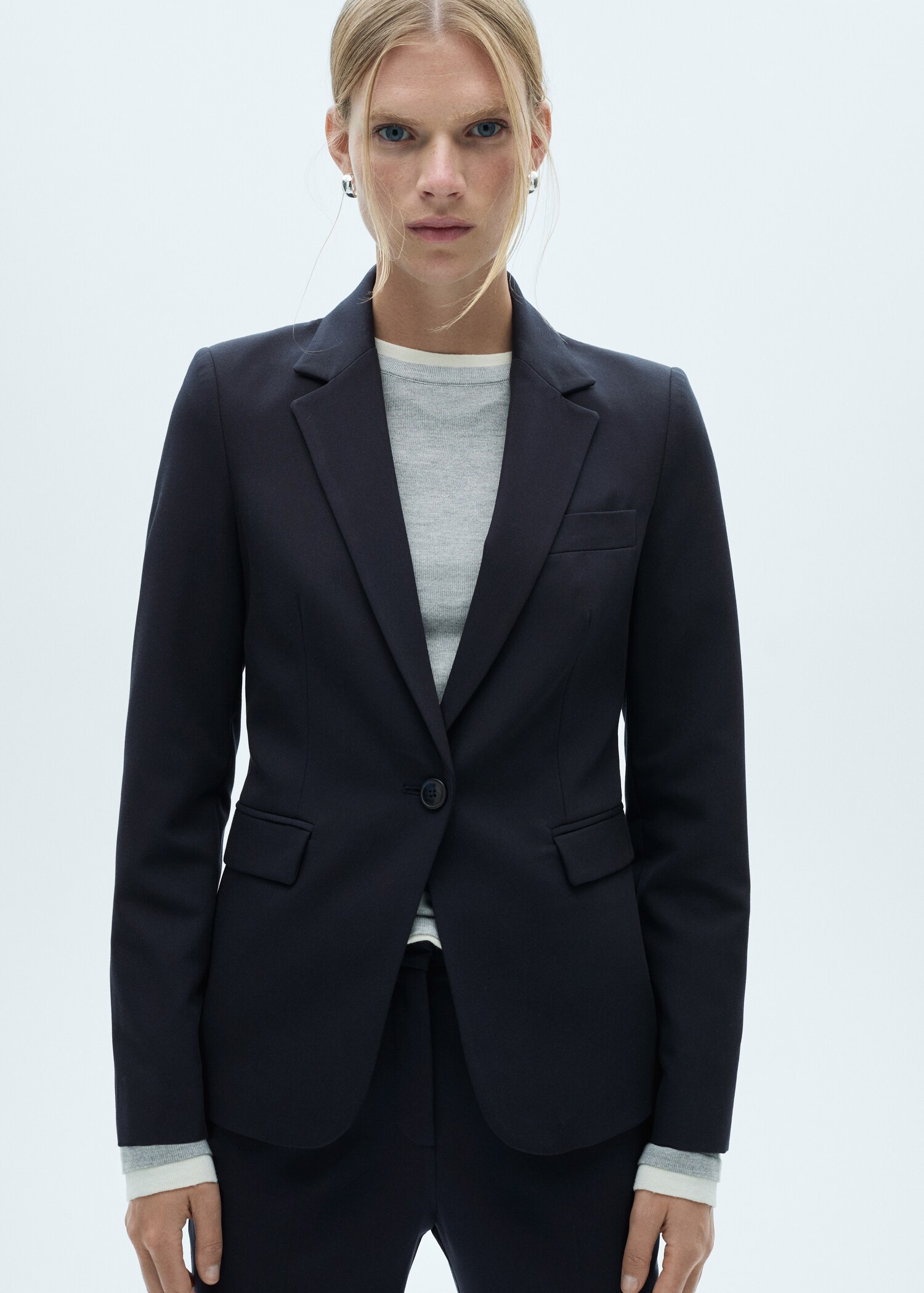 Blazer traje entallada - Plano medio