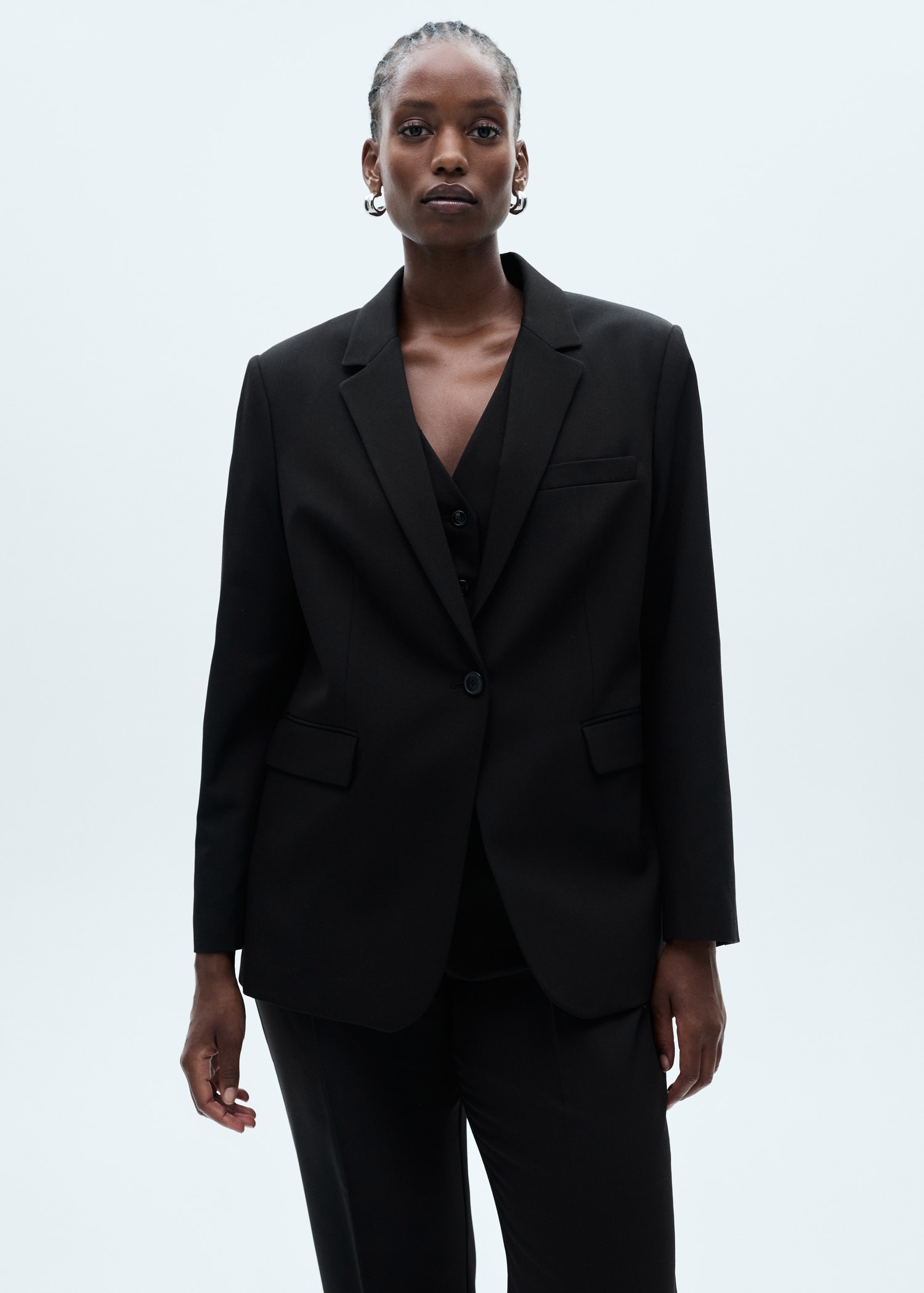 Blazer Dress Vestido Blazer Negro Mango Vestido Tipo Blazer Negro