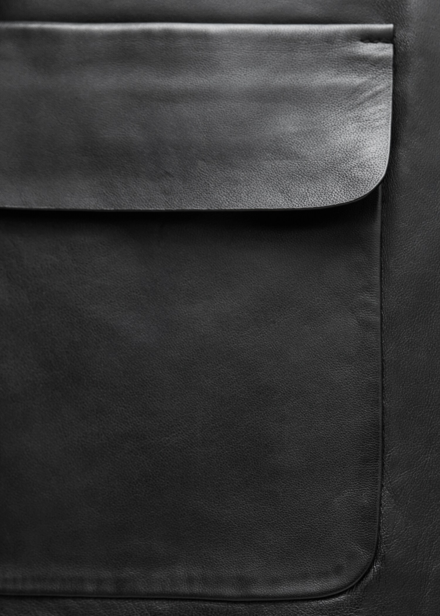 Veste cuir boutons - Détail de l'article 0