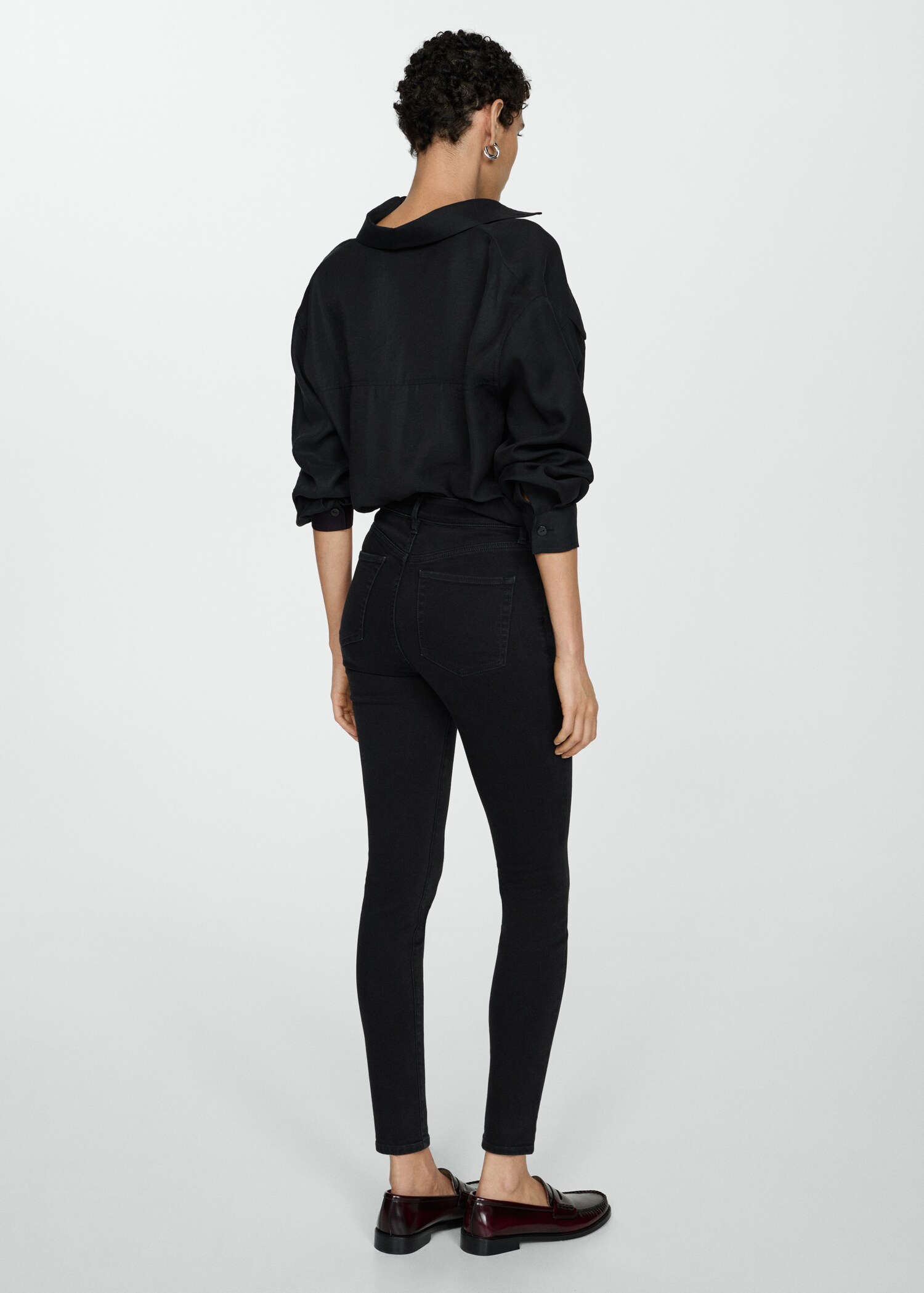 Jeans skinny tiro alto - Reverso del artículo