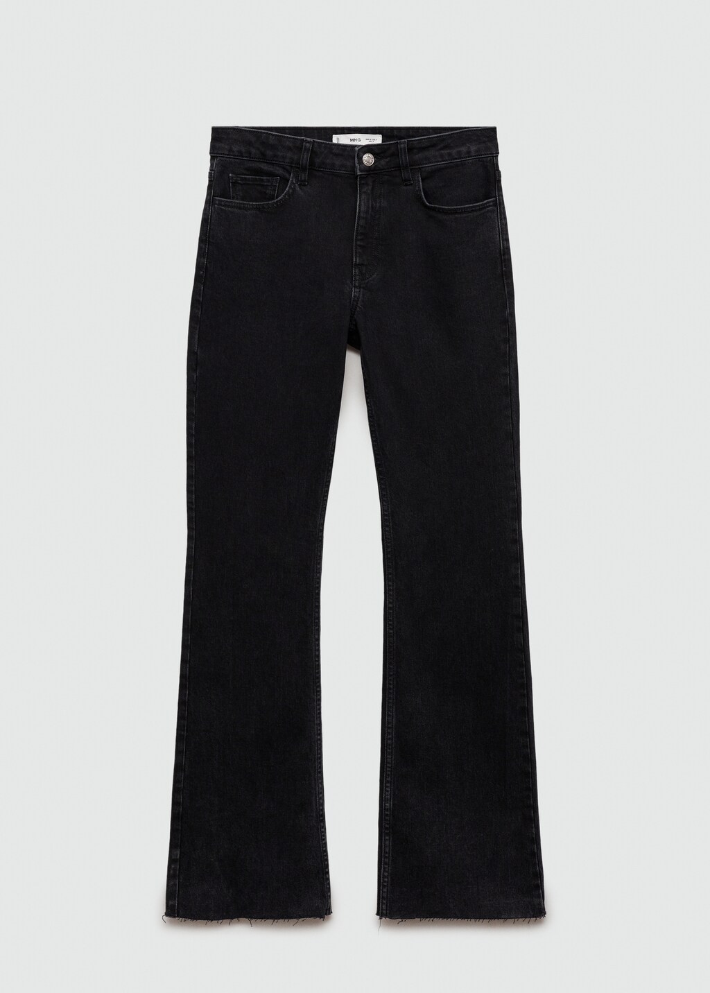 Black denim flare jeans hotsell