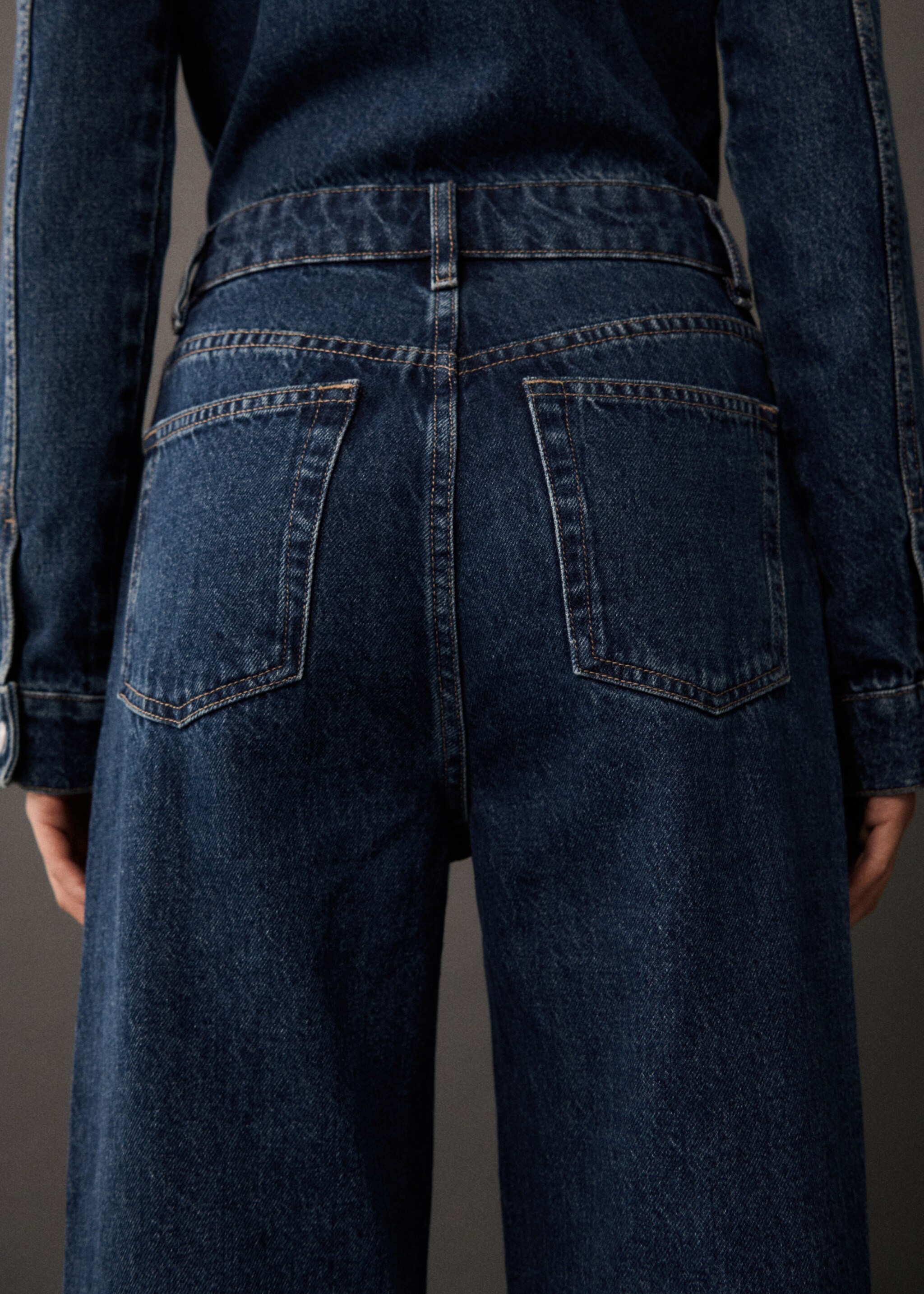 Lange denim jumpsuit - Detail van het artikel 4