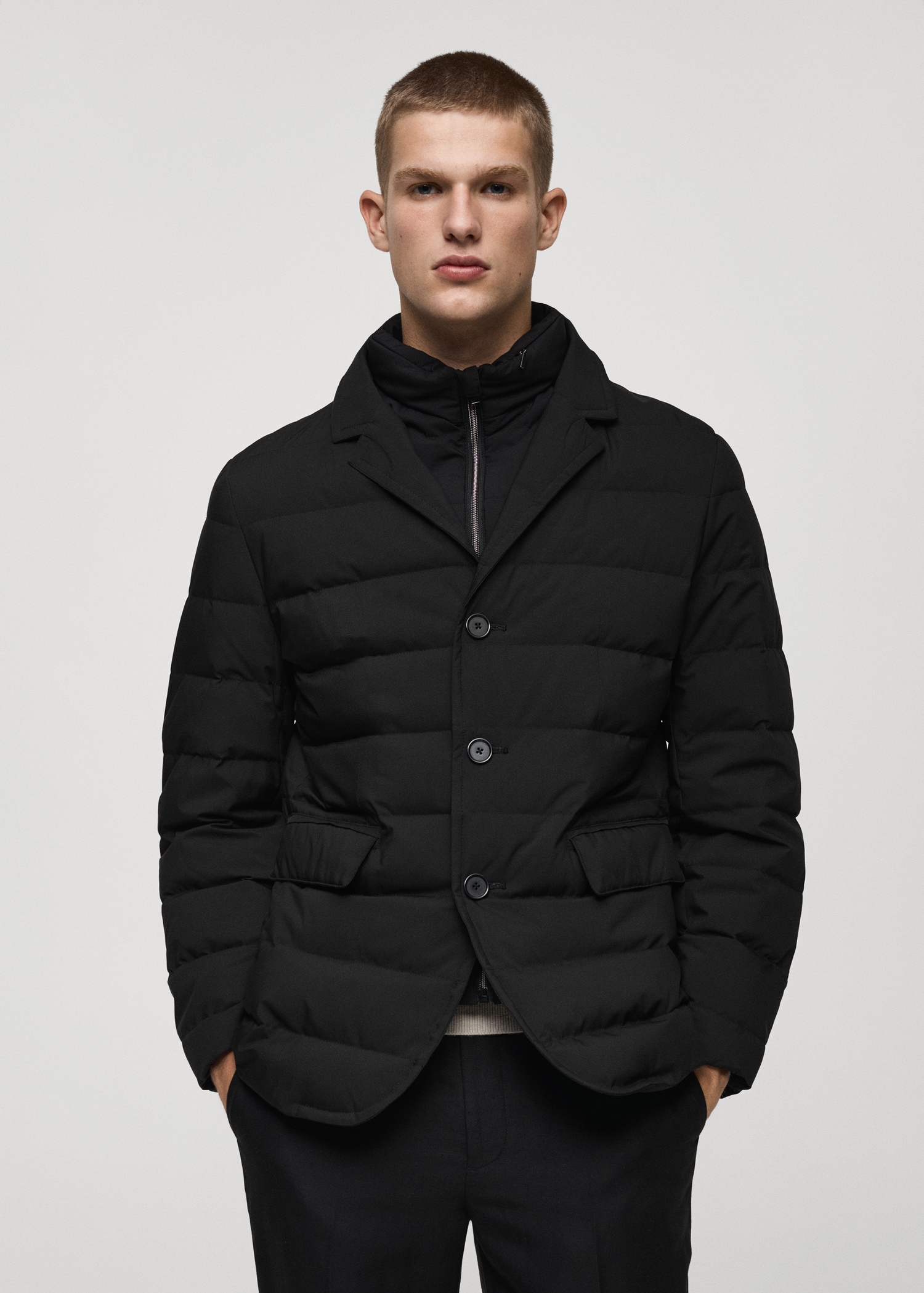 Water-repellent feather-filled jacket - Medium plane