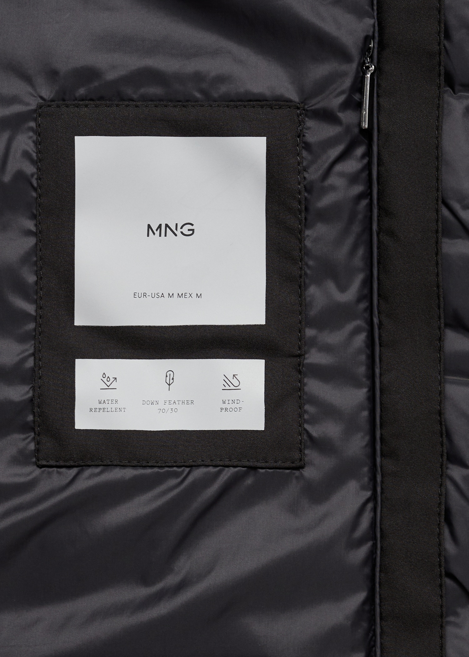 Water-repellent feather-filled jacket - Details of the article 0