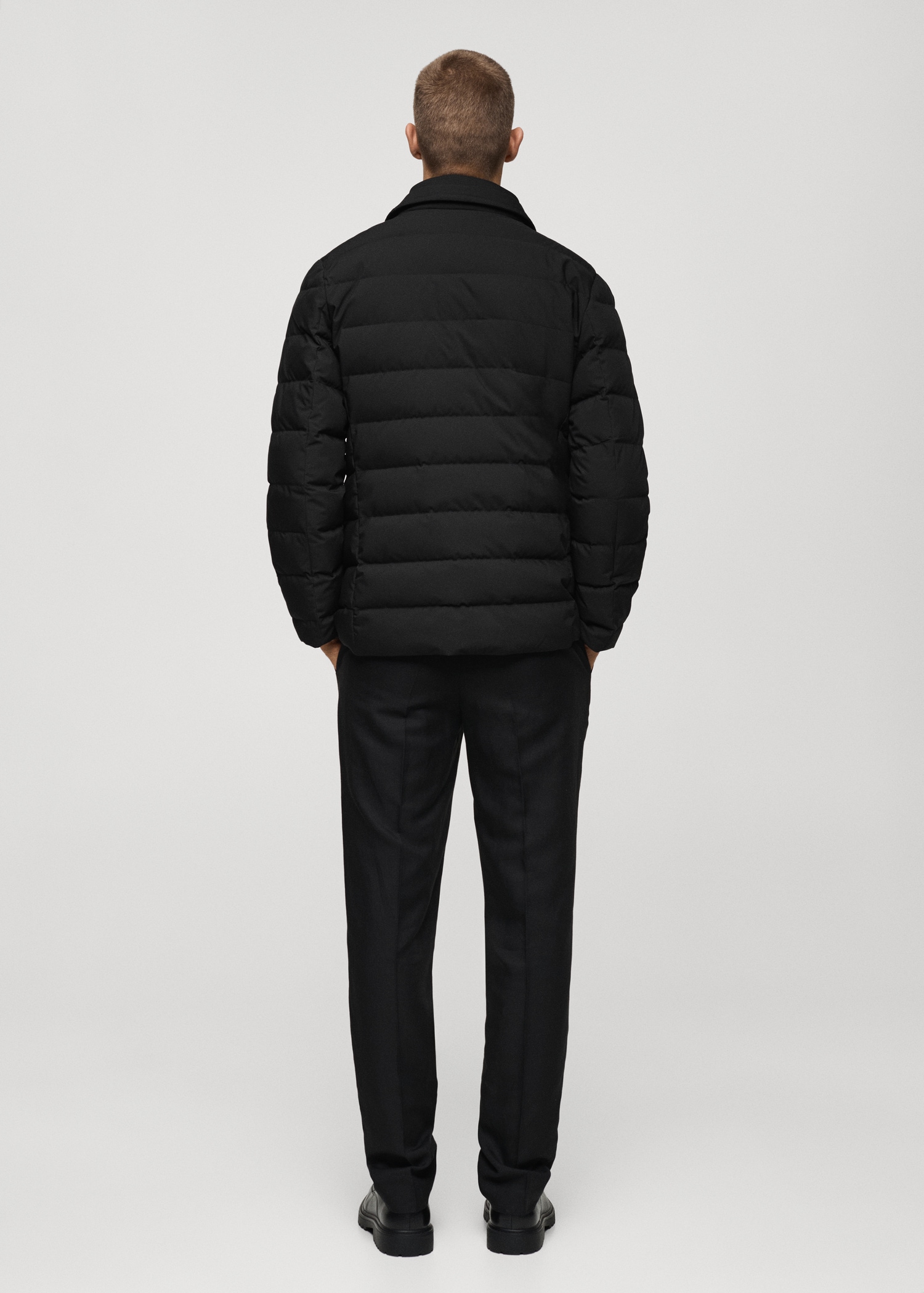 Water-repellent feather-filled jacket - Reverse of the article