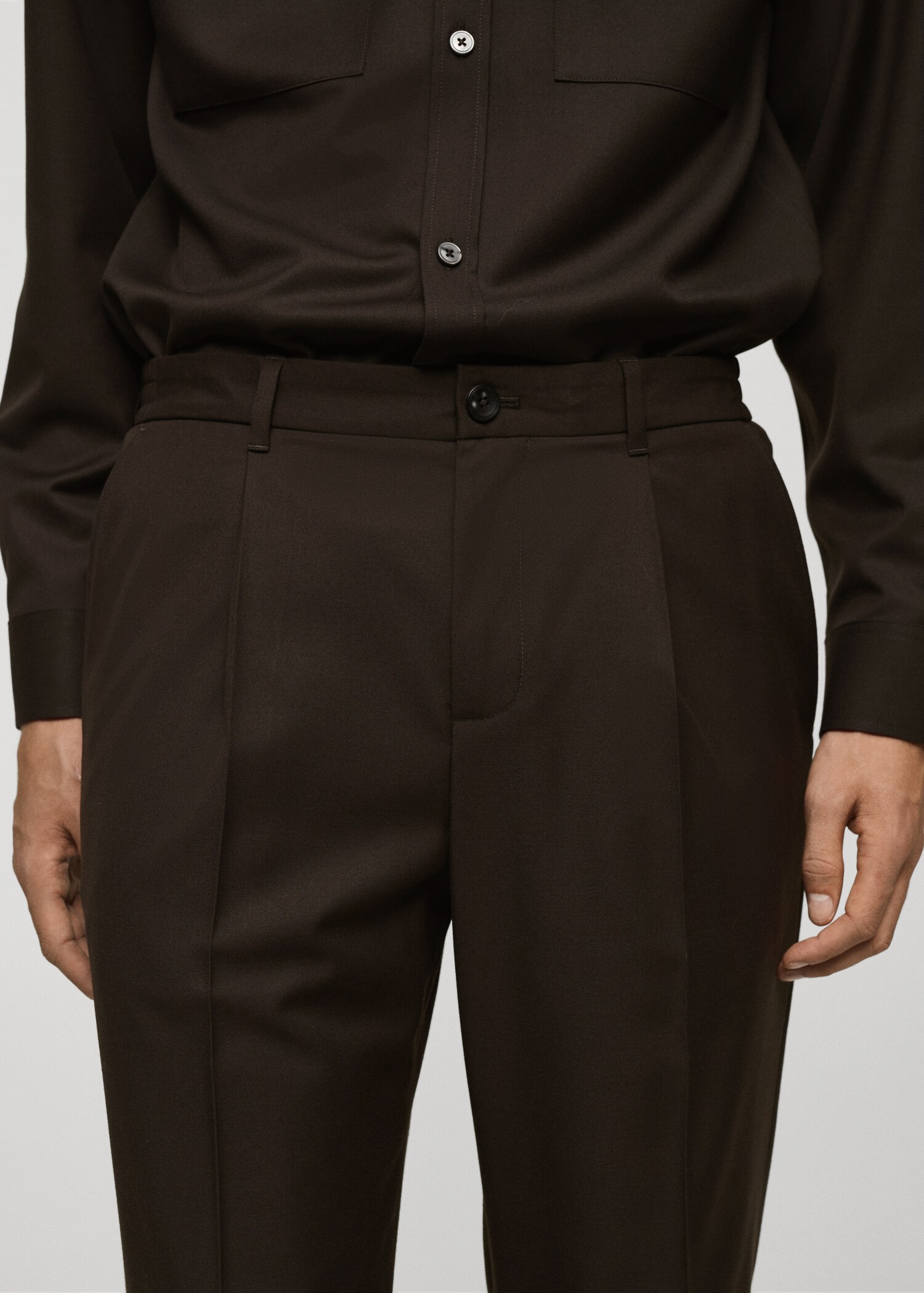 Pantalón regular fit pinzas - Detalle del artículo 1