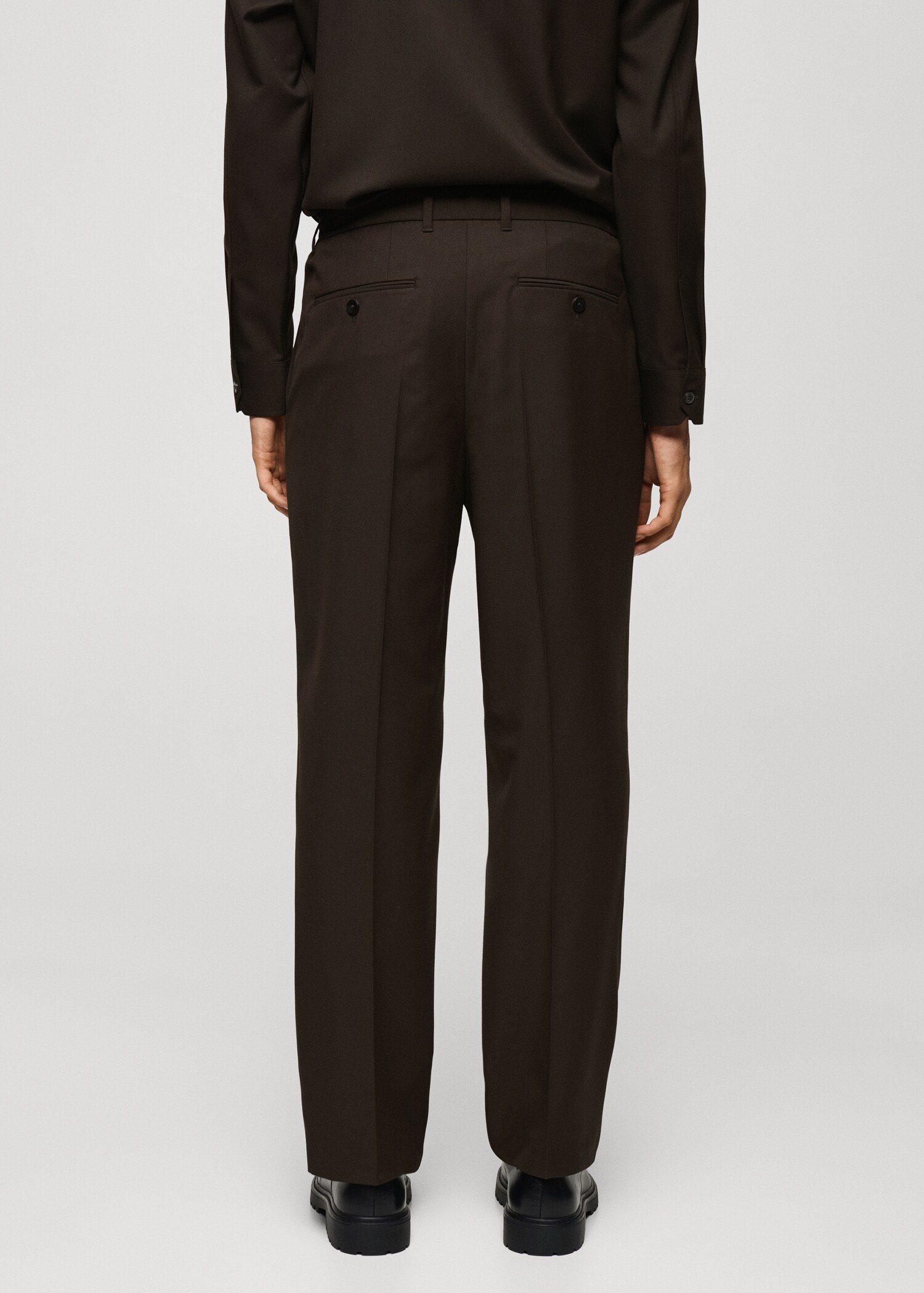 Pantalón regular fit pinzas - Reverso del artículo