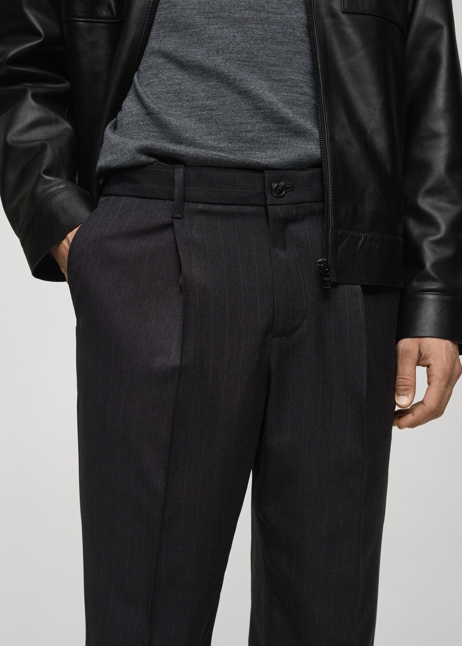 Pantalón regular fit pinzas - Detalle del artículo 1