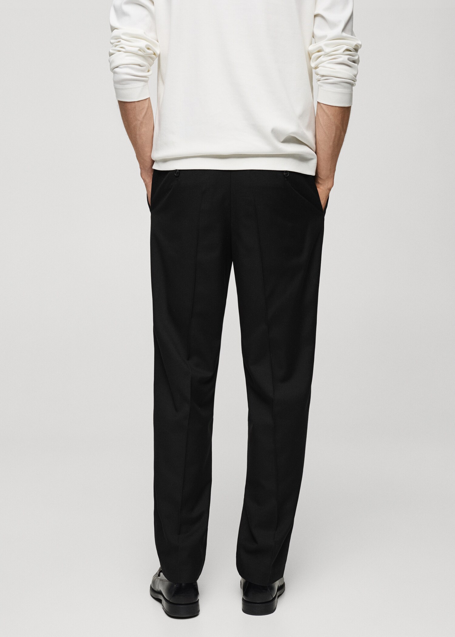 Pantalón regular fit pinzas - Reverso del artículo