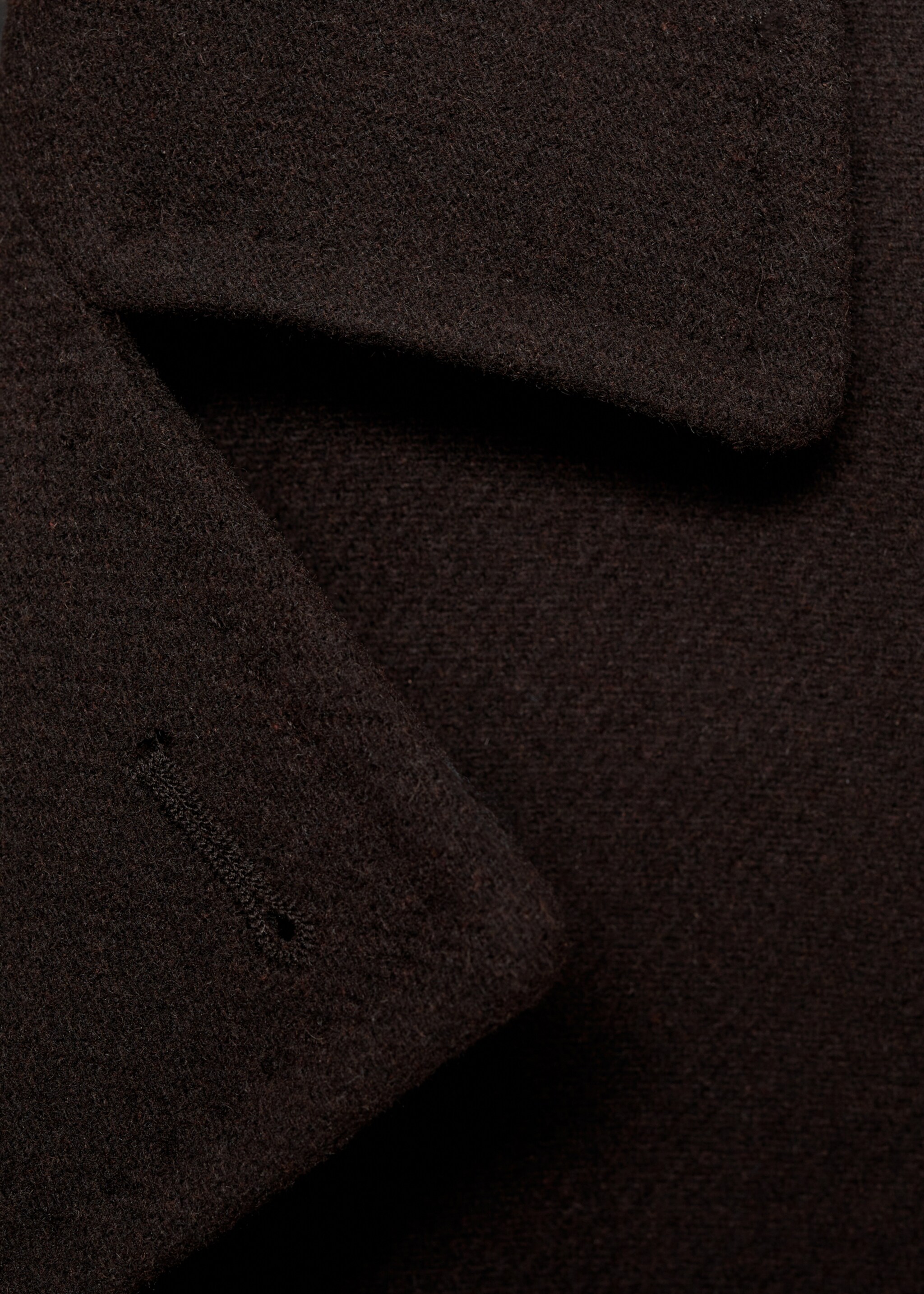 Wool double-breasted coat with buttons - Details of the article 8