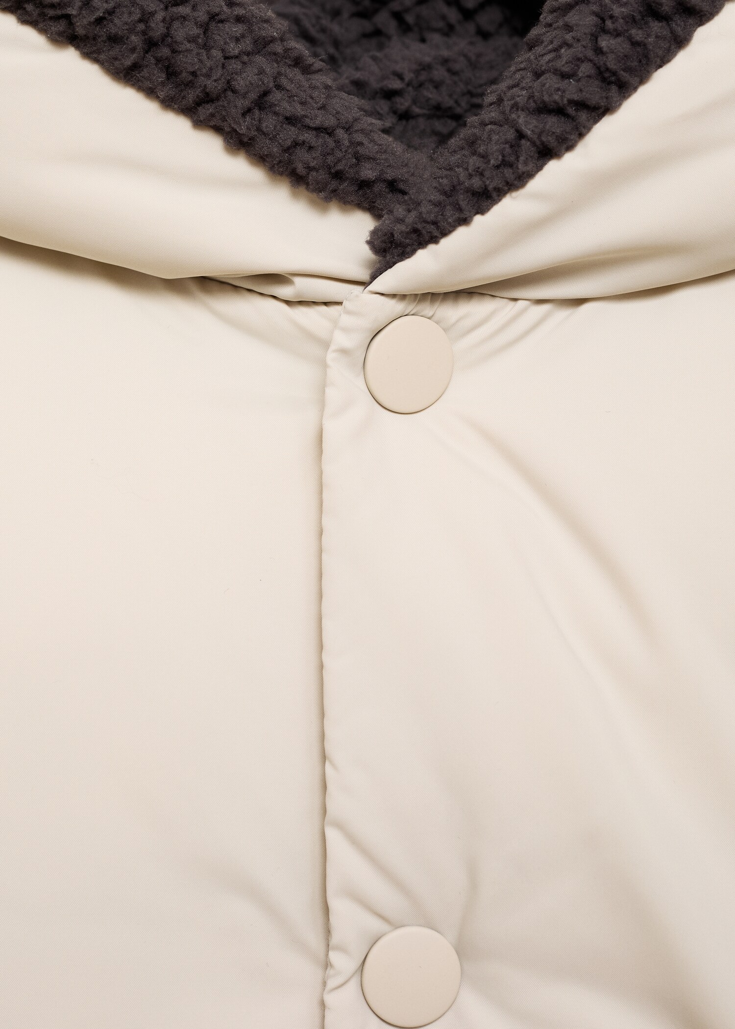 Padded anorak with shearling lining - Details of the article 8