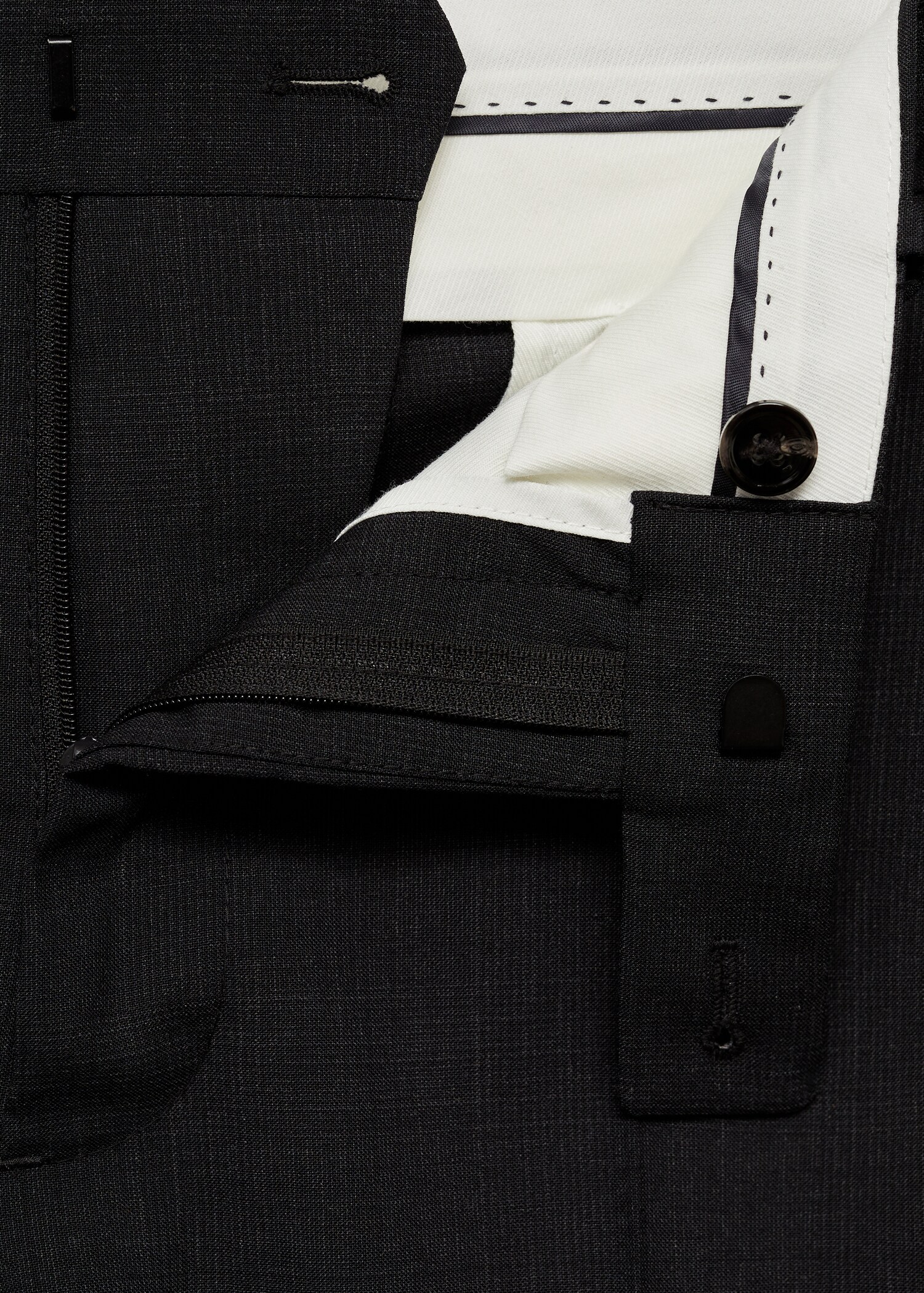 Pantalón traje slim fit 100% lana virgen - Detalle del artículo 0