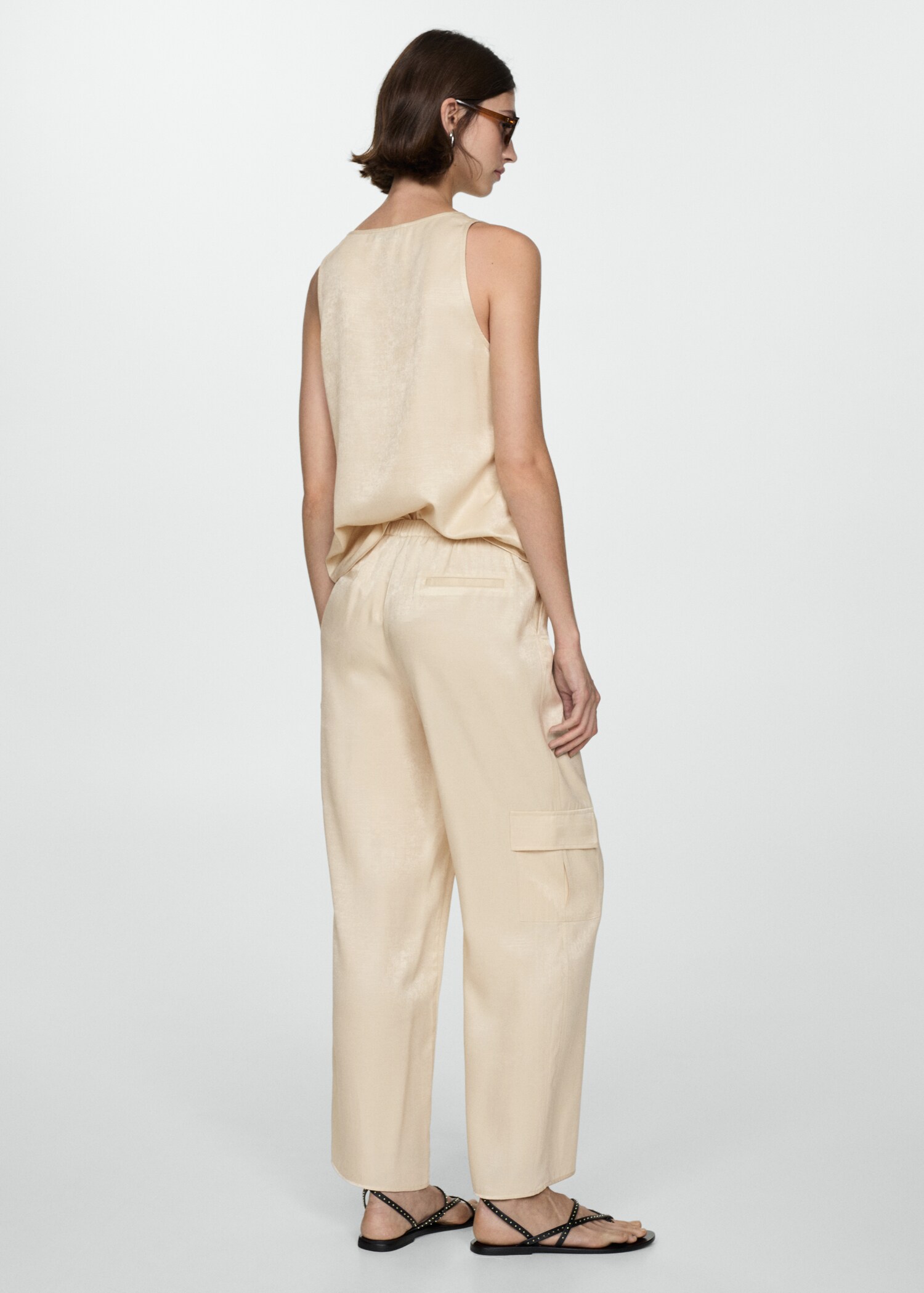 Pantalon droit poches cargo - Verso de l’article