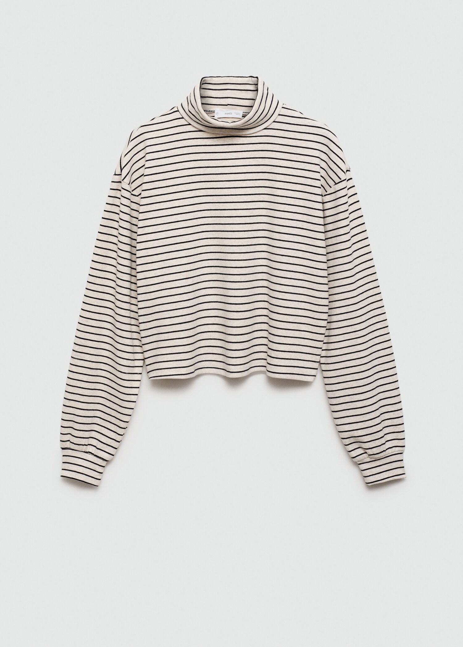 Striped turtleneck T-shirt - Article without model