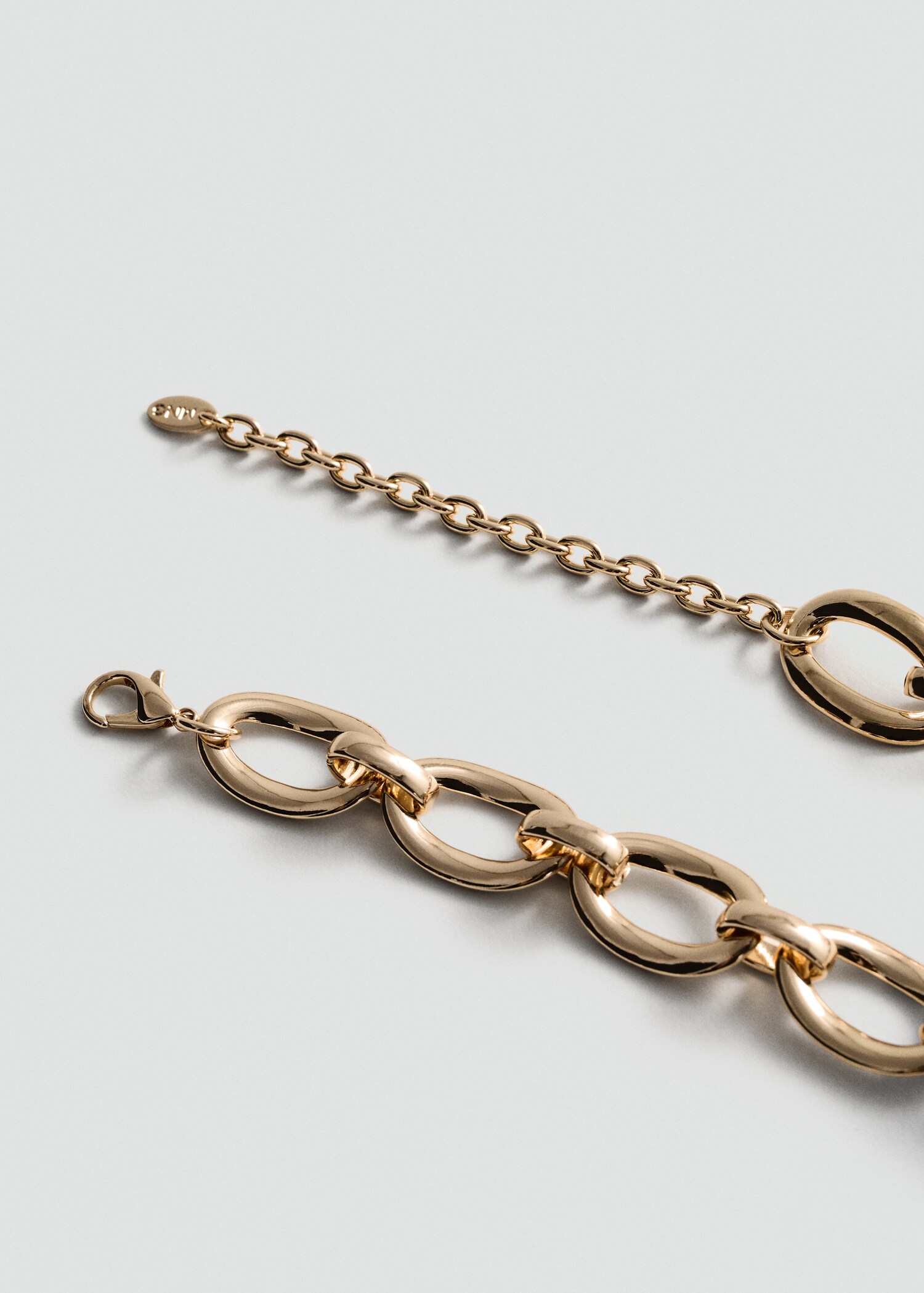 Collar cadenas eslabones - Plano medio