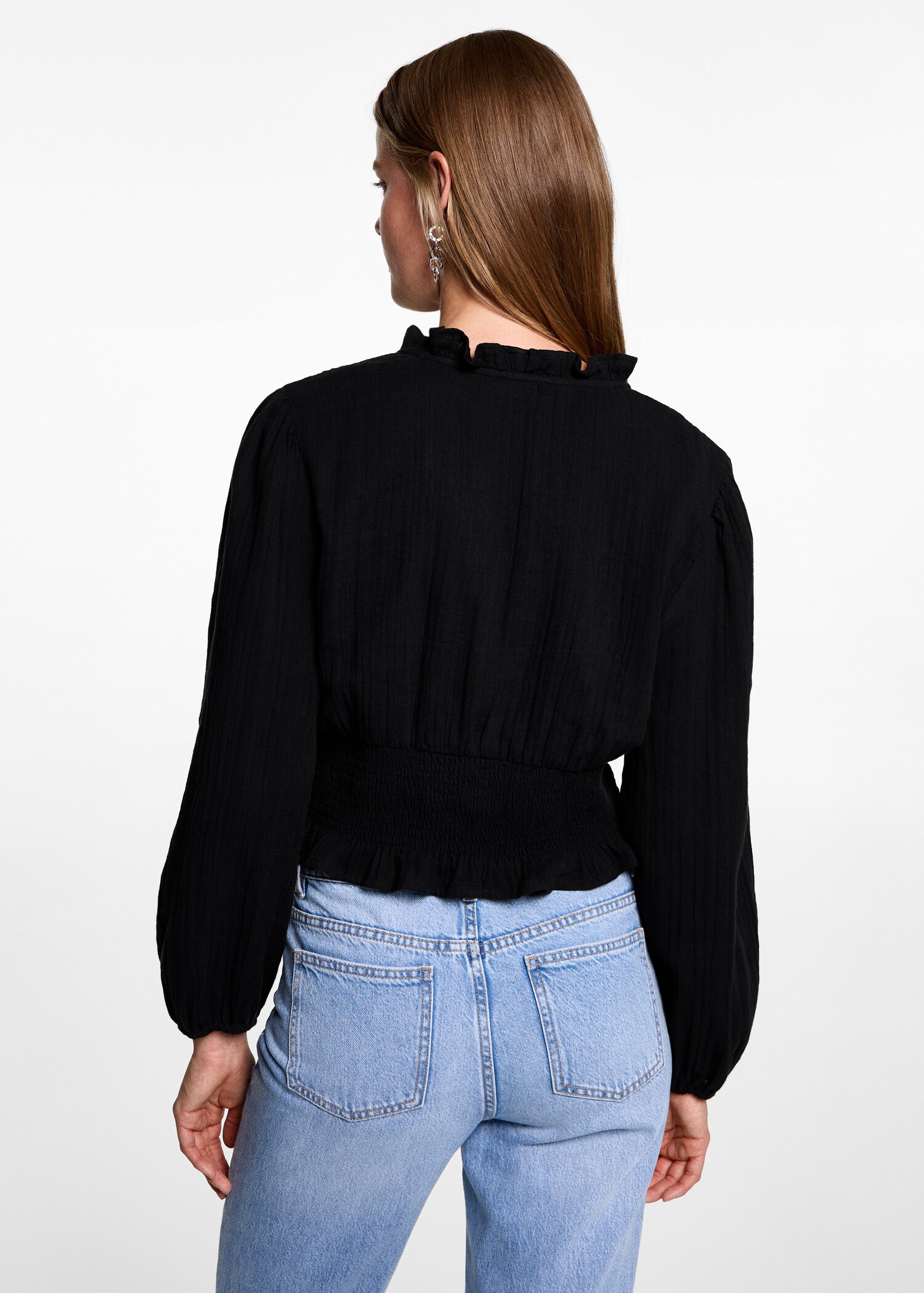 Blusa escote cruzado - Reverso del artículo